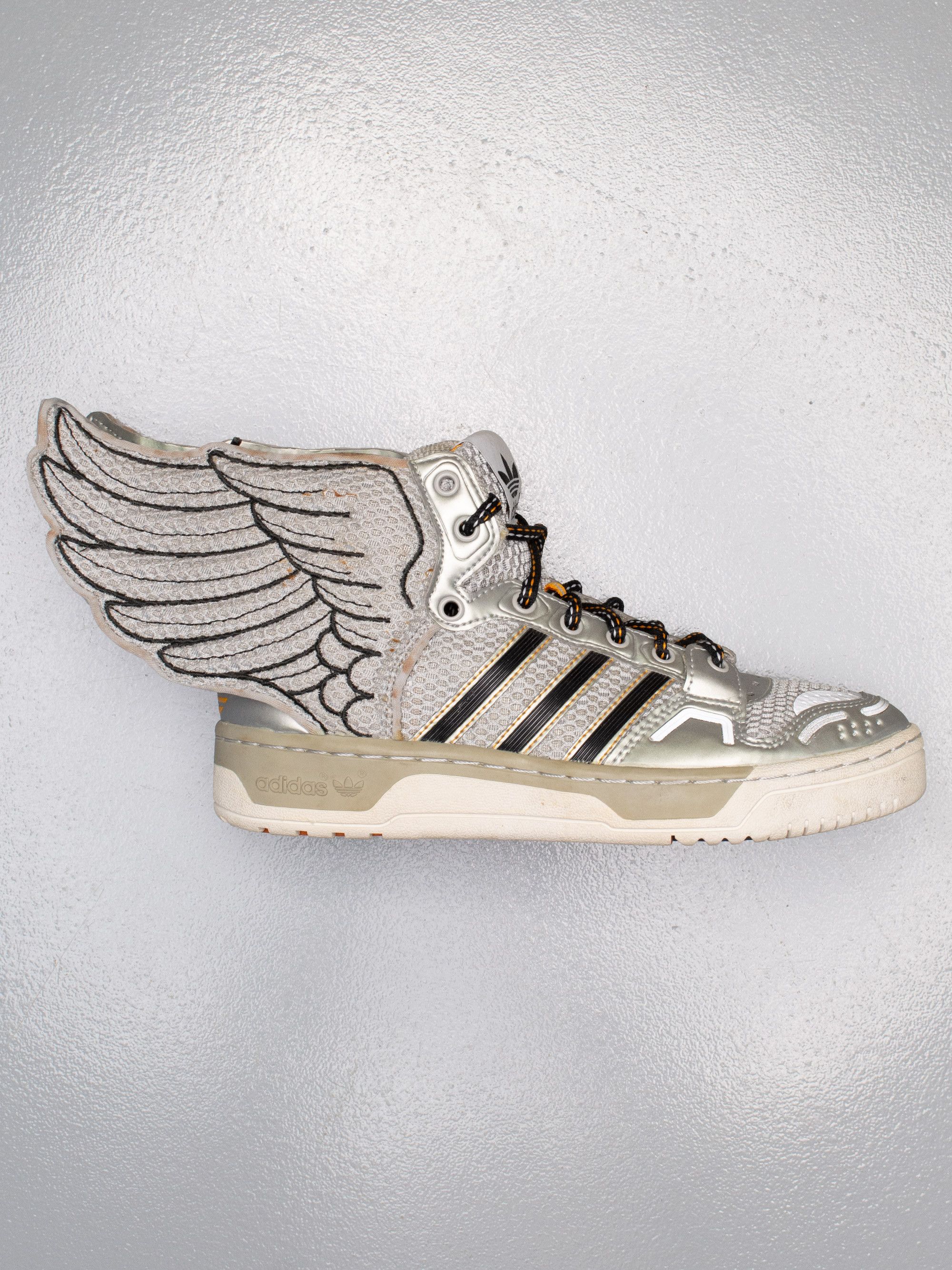 Adidas × Jeremy Scott adidas X Jeremy Scott AW12 JS Wings "Mesh" Metallic Silver Size US 5 / EU 37 - 1 Thumbnail