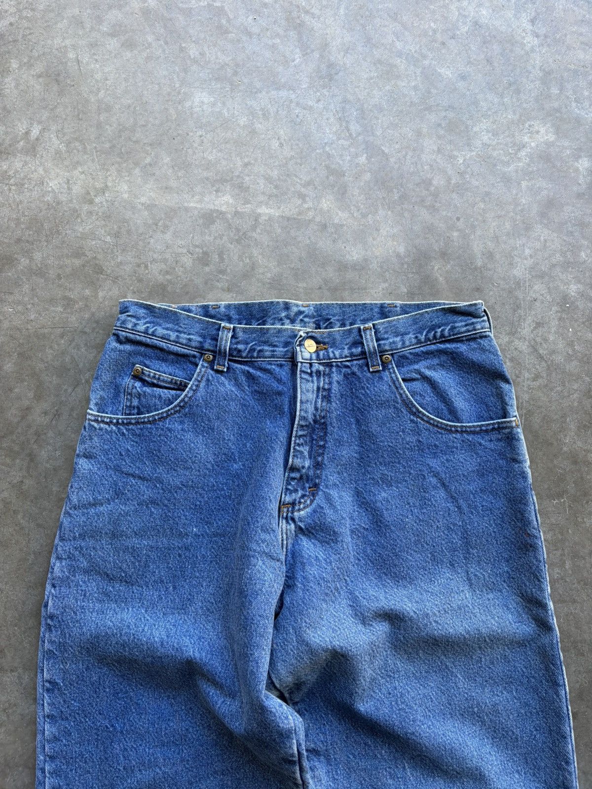 L.L. Bean L.L. Bean Faded Flannel Lined Baggy Workwear Denim Size US 34 / EU 50 - 3 Thumbnail
