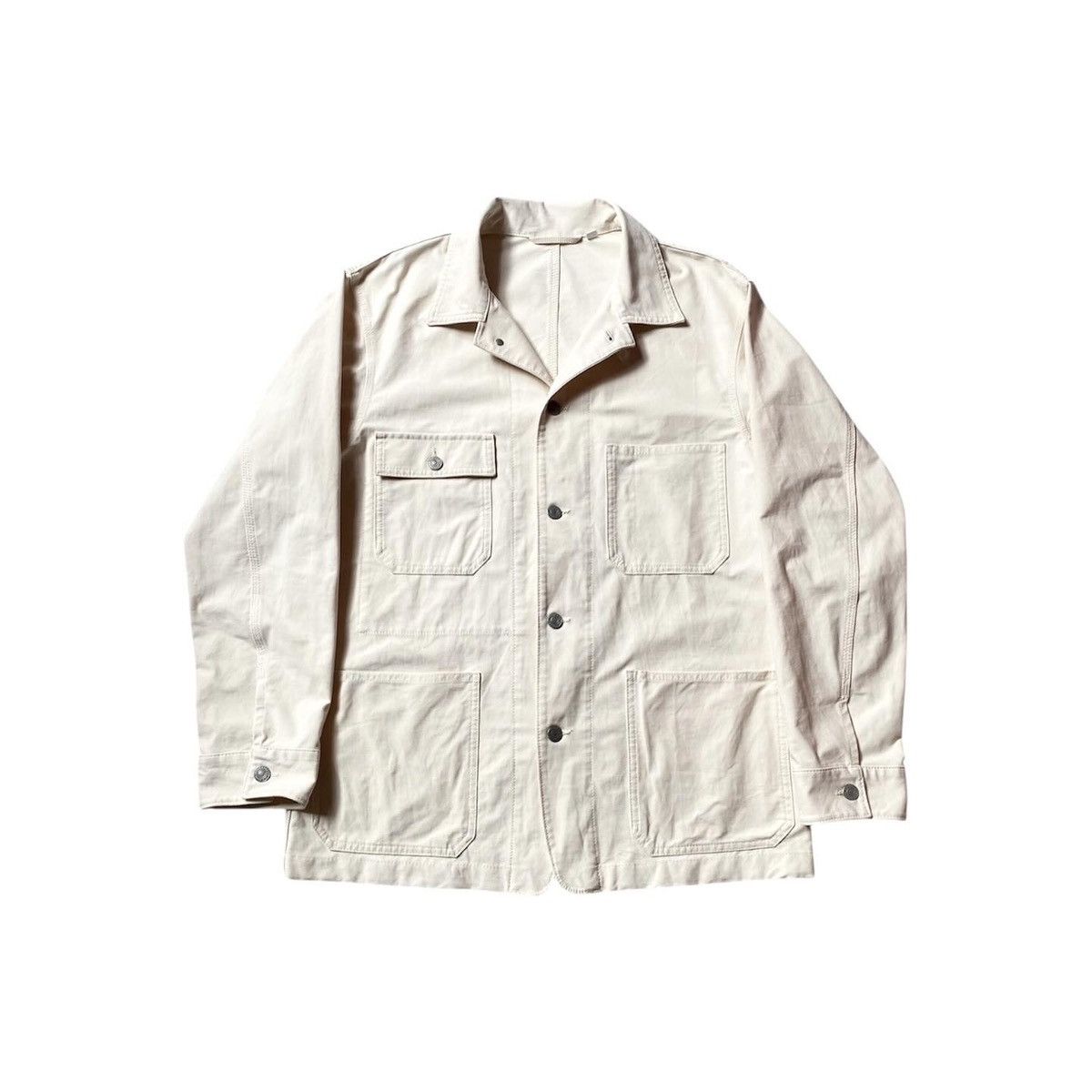 Japanese Brand × Uniqlo Uniqlo Chore Jacket Broken White Size US L / EU 52-54 / 3 - 1 Thumbnail
