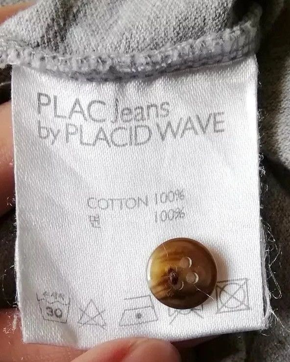 PLAC PLAC Jeans Placid Wave Korea Grey Polo Shirt Size US S / EU 44-46 / 1 - 4 Thumbnail