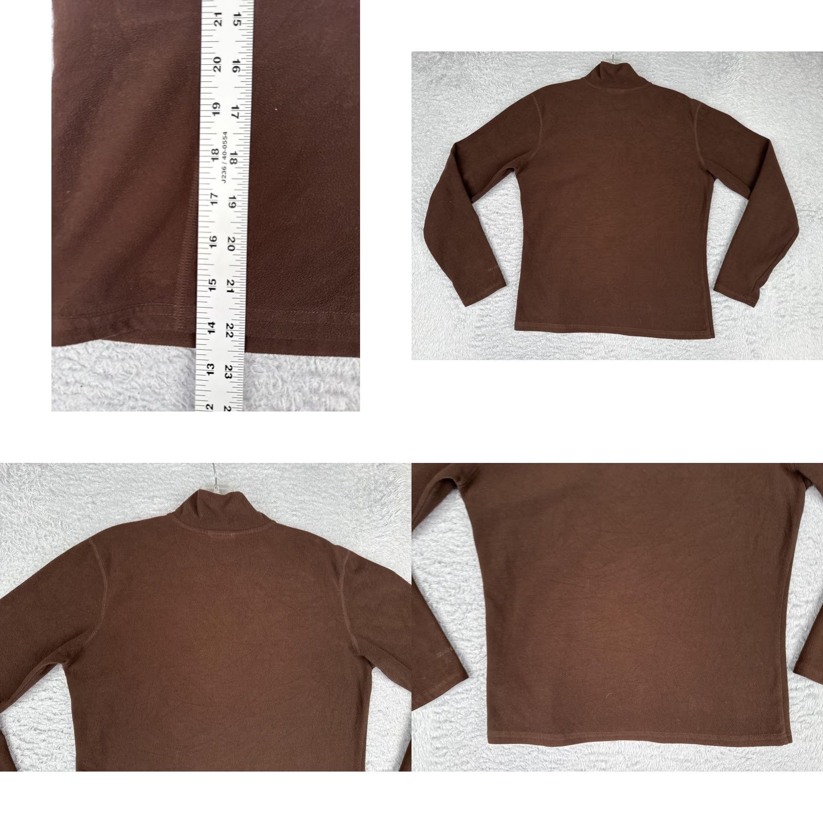 The North Face The North Face Fleece Pullover Womens Small Brown 1/4 Zip Mock Neck Hiking TKA100 Size S / US 4 / IT 40 - 9 Thumbnail