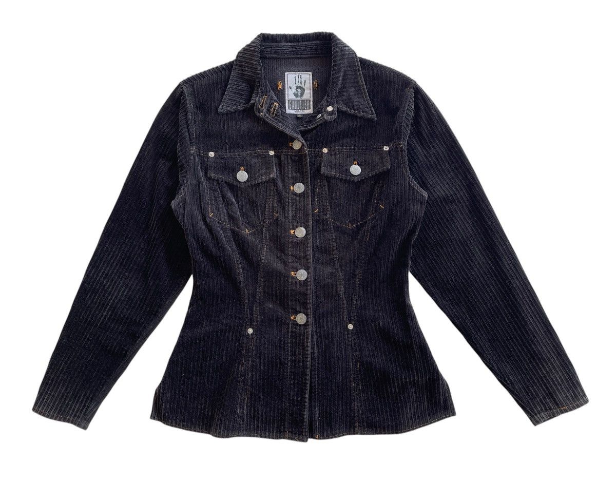 Jean Paul Gaultier AW1992 Gaultier Jeans Black Velvet Jacket Size M / US 6-8 / IT 42-44 - 3 Thumbnail
