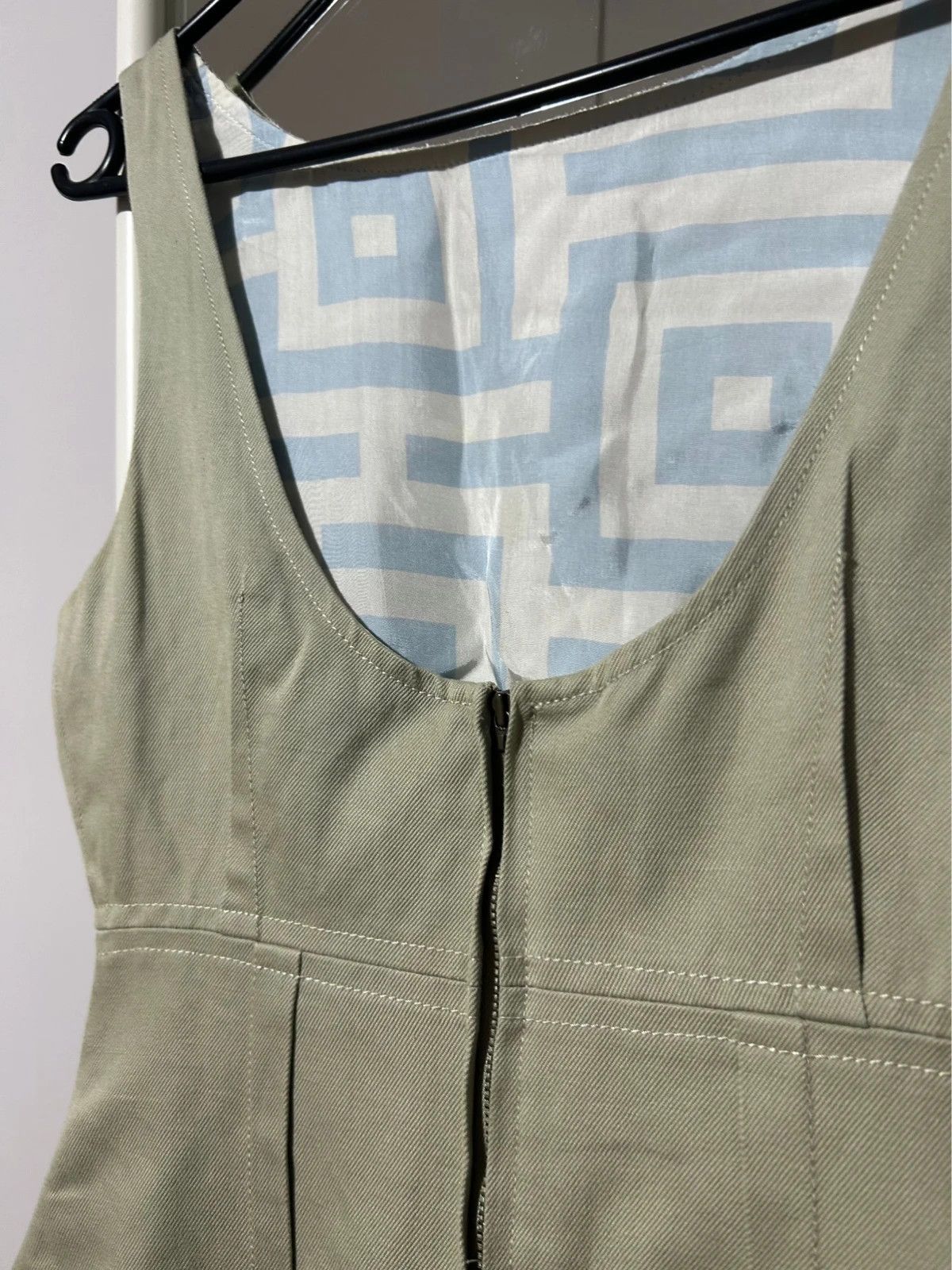 Paul Smith Paul Smith Blue Midi Beige Khaki Dress Size XS / US 0-2 / IT 36-38 - 5 Thumbnail