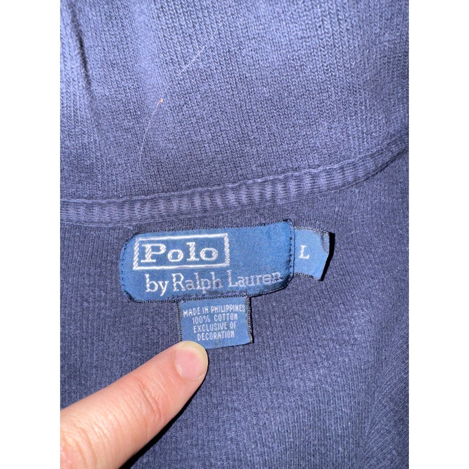 Ralph Lauren Polo Ralph Lauren Quarter Zip Shirt Navy Blue L Mens Pullover Sweater 23x23 Size US L / EU 52-54 / 3 - 4 Thumbnail