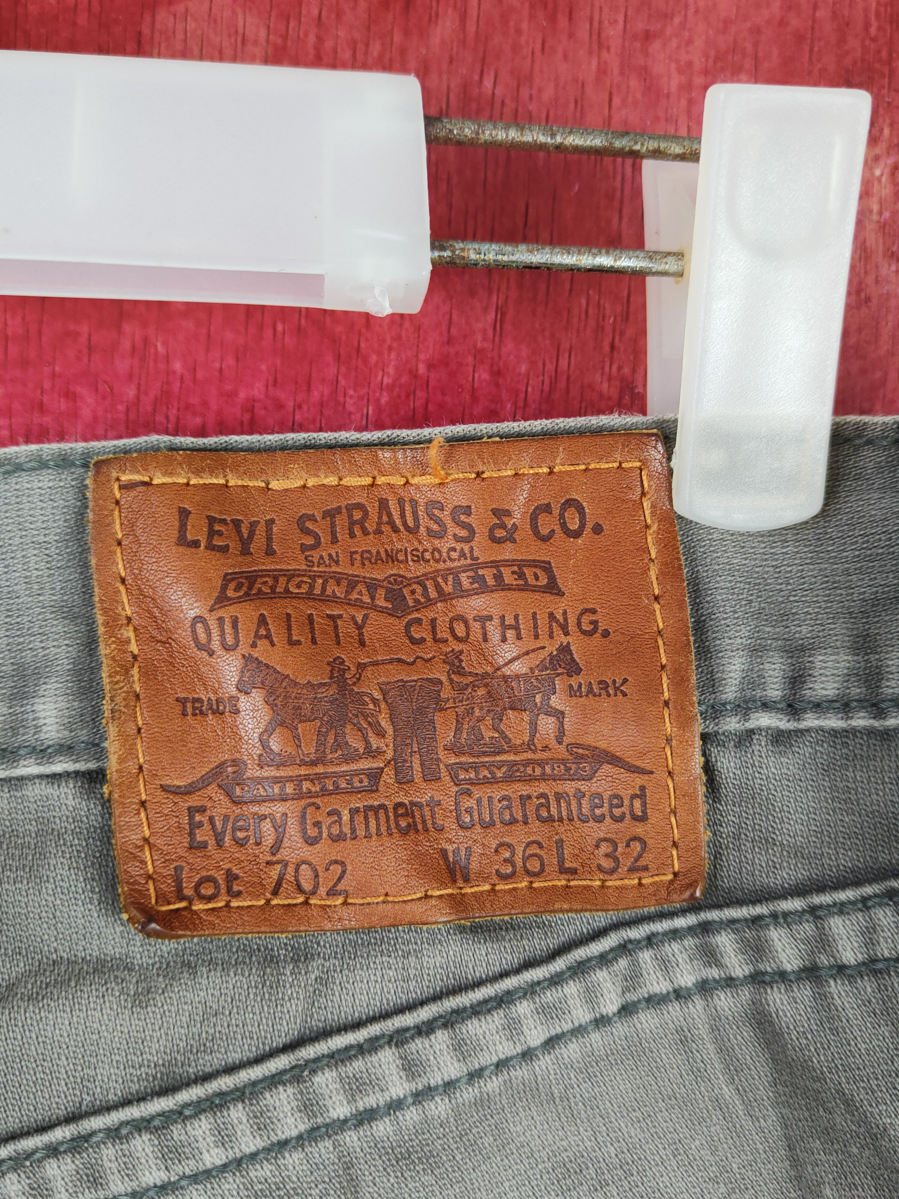 Japanese Brand 702 Levi's Olive Faded vintage ripped cargo Pants #S1433 Size US 36 / EU 52 - 10 Thumbnail