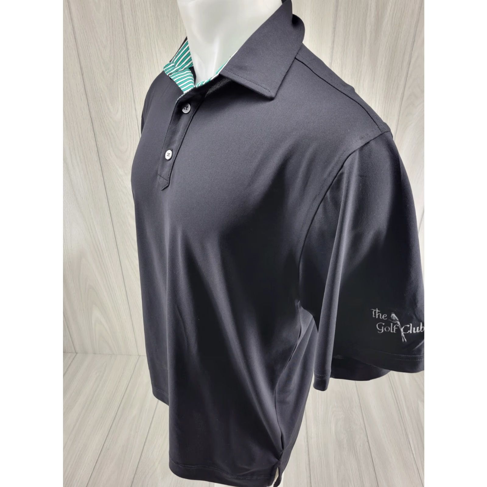 Footjoy FootJoy Polo Medium Black Mens Short Sleeve Golf Shirt The Golf Club Logo Size US M / EU 48-50 / 2 - 5 Thumbnail