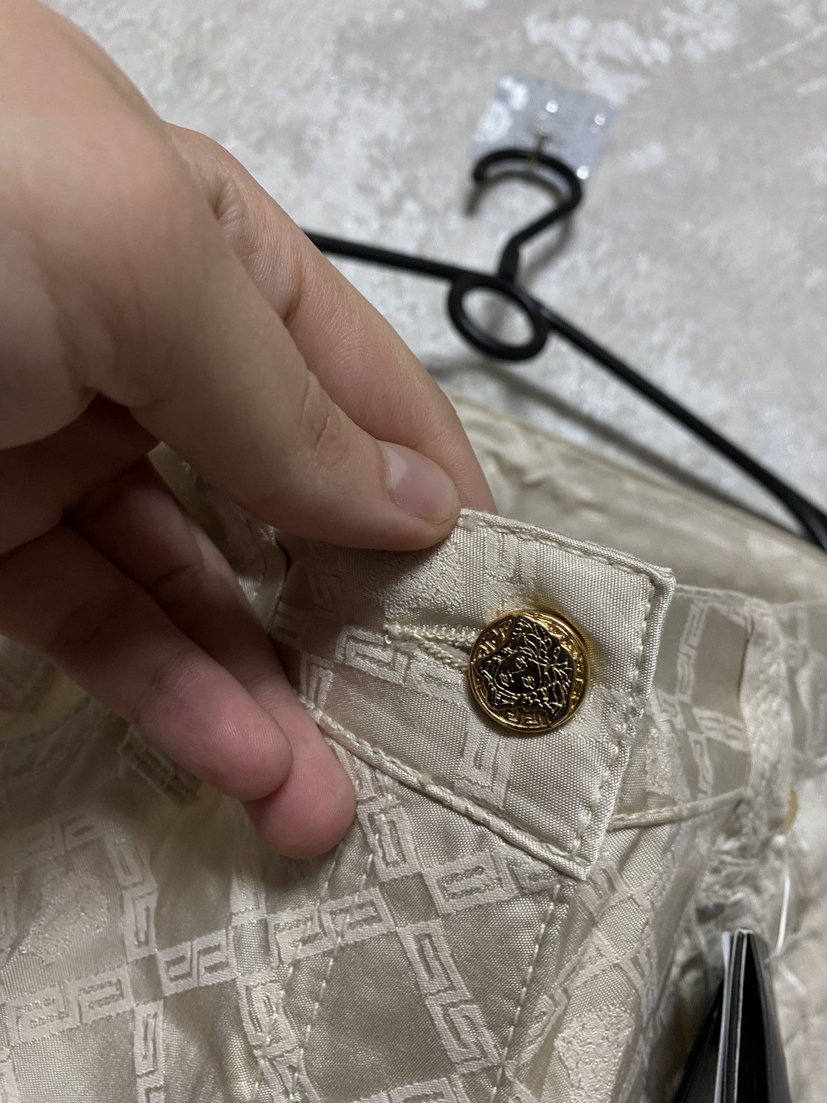 Versace Versace vintage Designer Monogram Bell Bottom Pants Size 29" - 6 Thumbnail