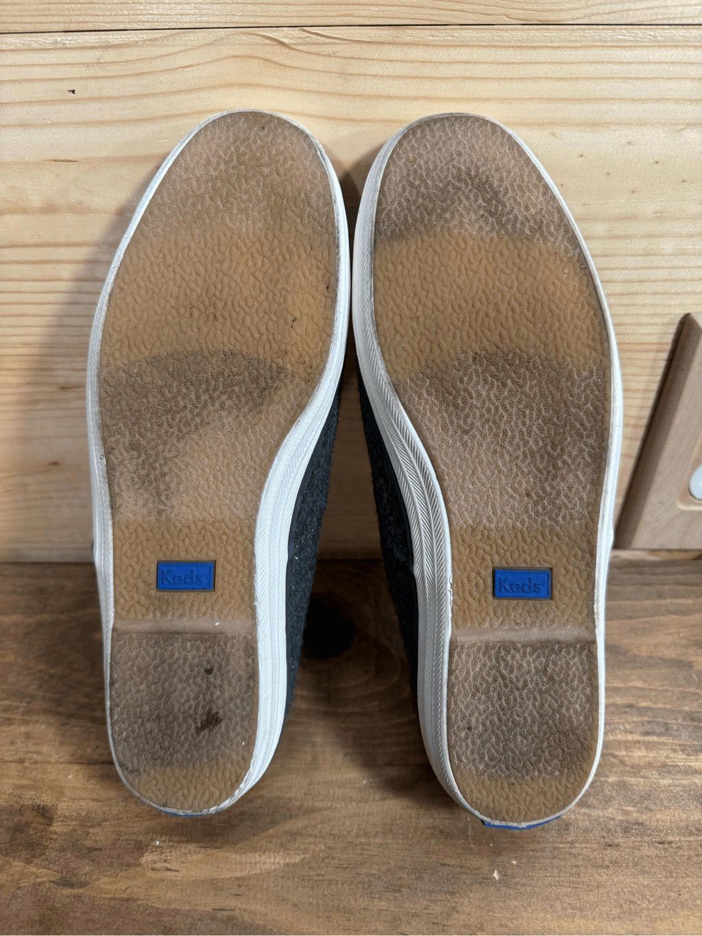 Keds Keds Champion Women's Size 8.5 Gray Wool Tan Piping Shoes Size US 8.5 / IT 38.5 - 7 Thumbnail