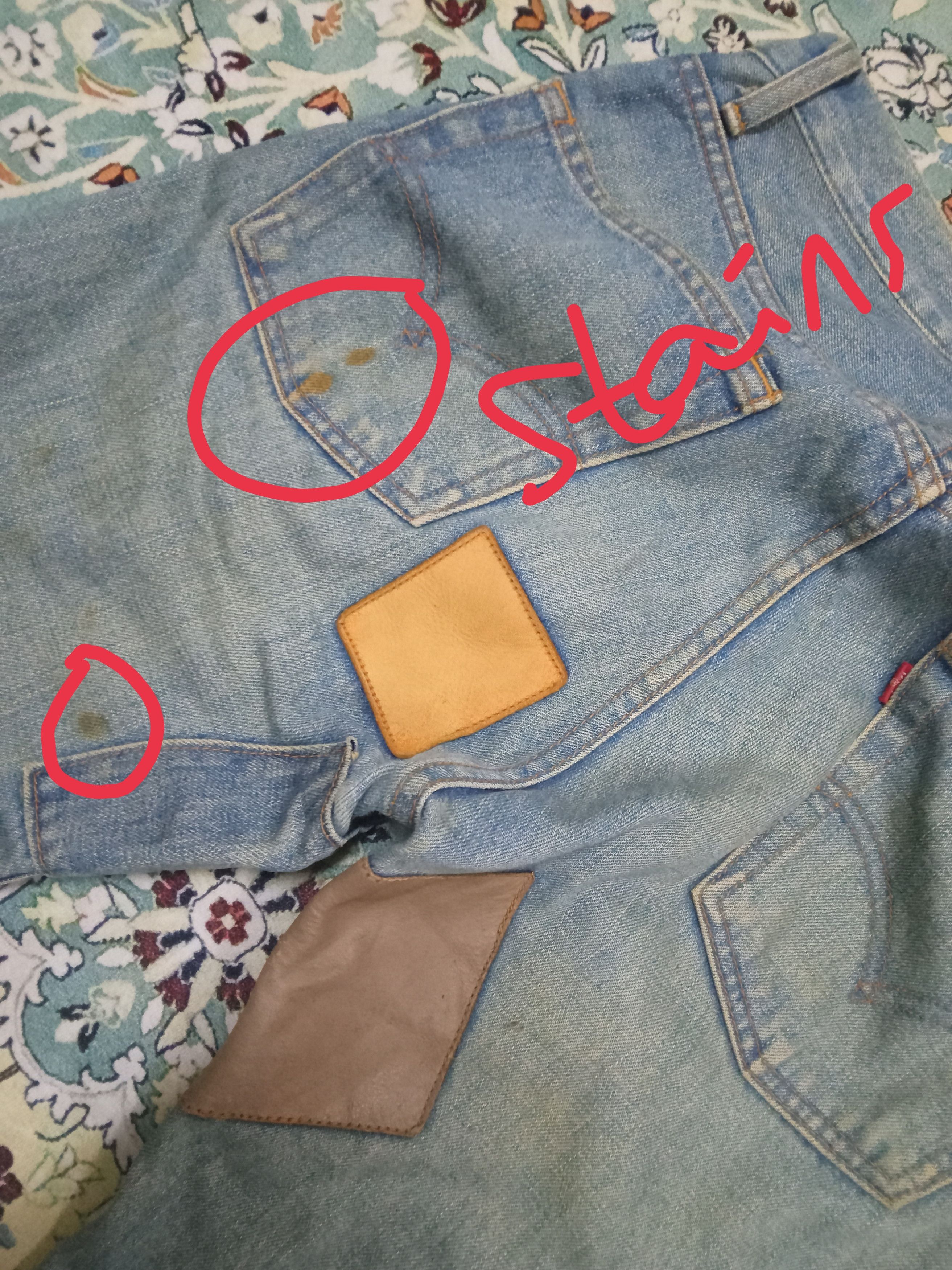 Levi's Vintage Levi's 505 Rare Special Edition Leather Patch Jeans Size US 30 / EU 46 - 12 Thumbnail
