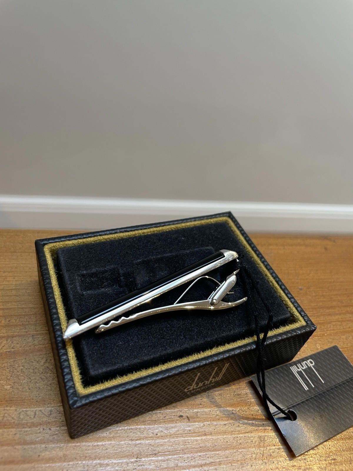Alfred Dunhill Dunhill Silver And Onyx Tie Bar Size ONE SIZE - 4 Thumbnail