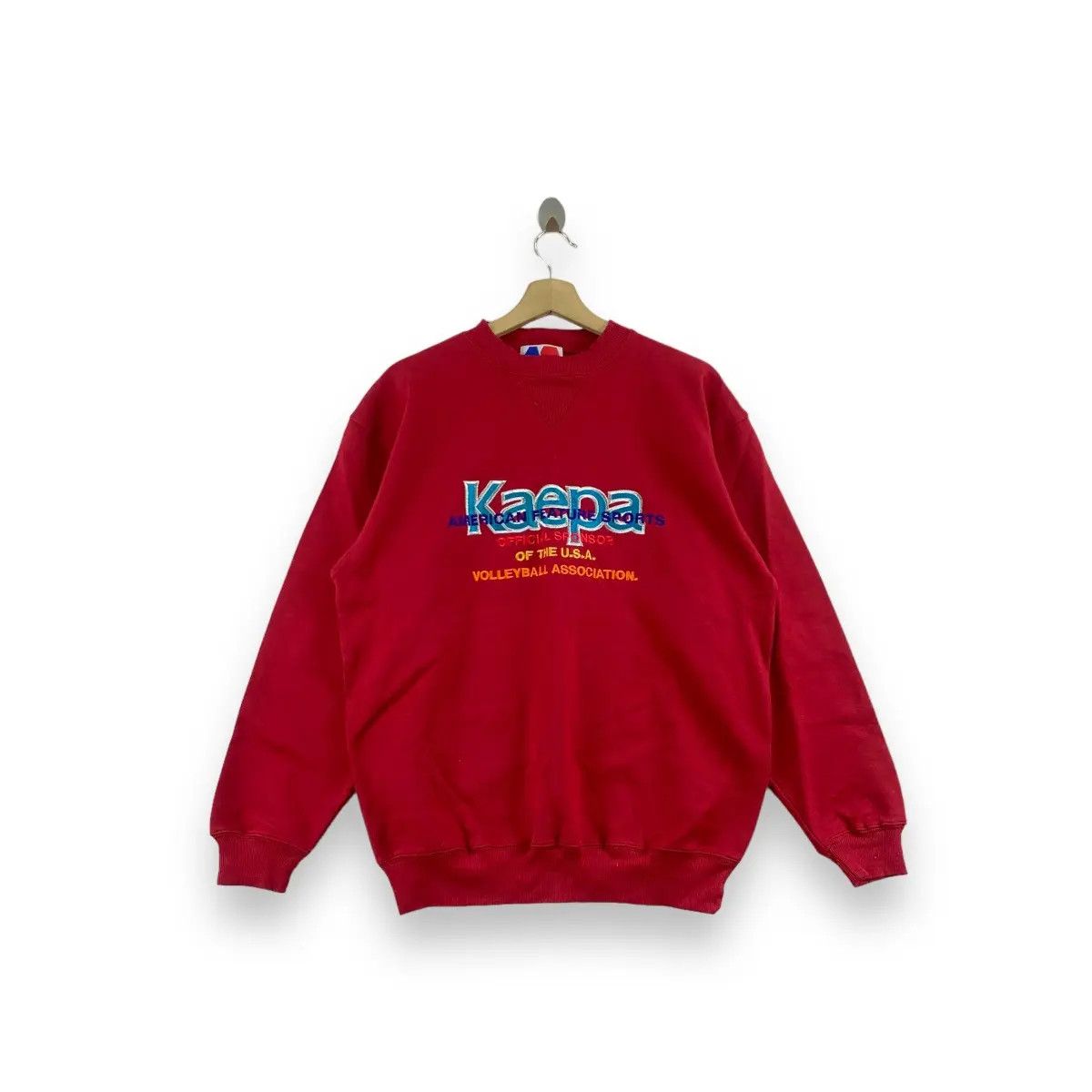 Vintage Vintage KAEPA USA VOLLEYBALL Embroidered Sweatshirt Size L / US 10 / IT 46 - 1 Thumbnail