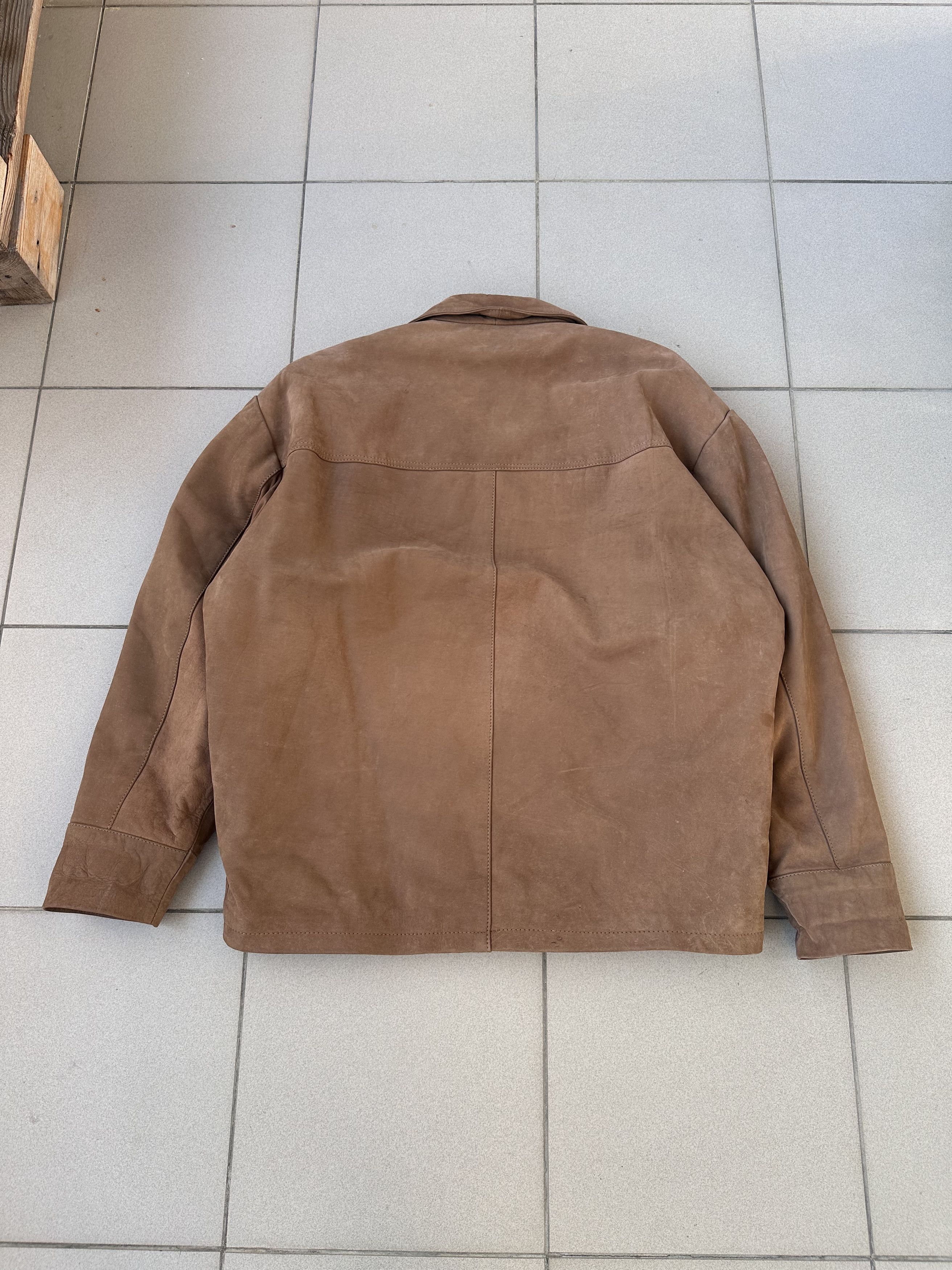 Vintage Vintage Avant Garde men biker boxy leather jacket Size US L / EU 52-54 / 3 - 4 Thumbnail