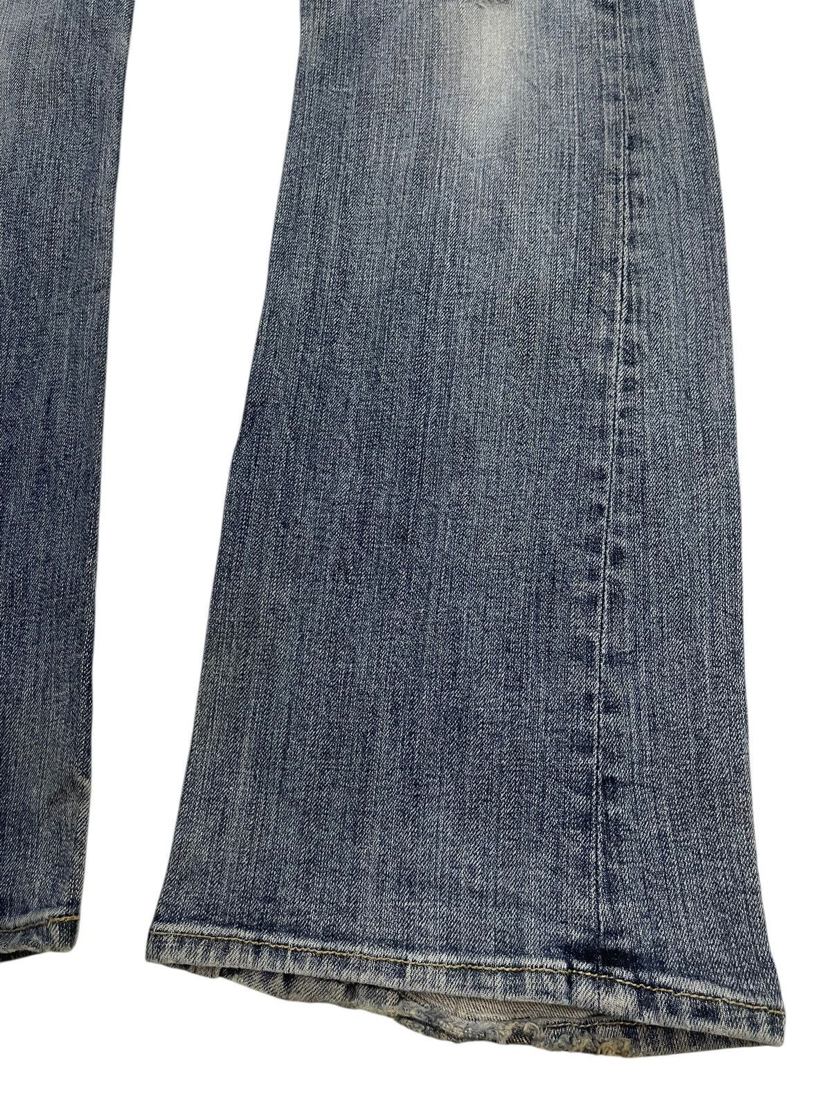 If Six Was Nine Vintage Japanese Brand Blue Faded Wash Style Flare Jeans Size US 32 / EU 48 - 8 Thumbnail