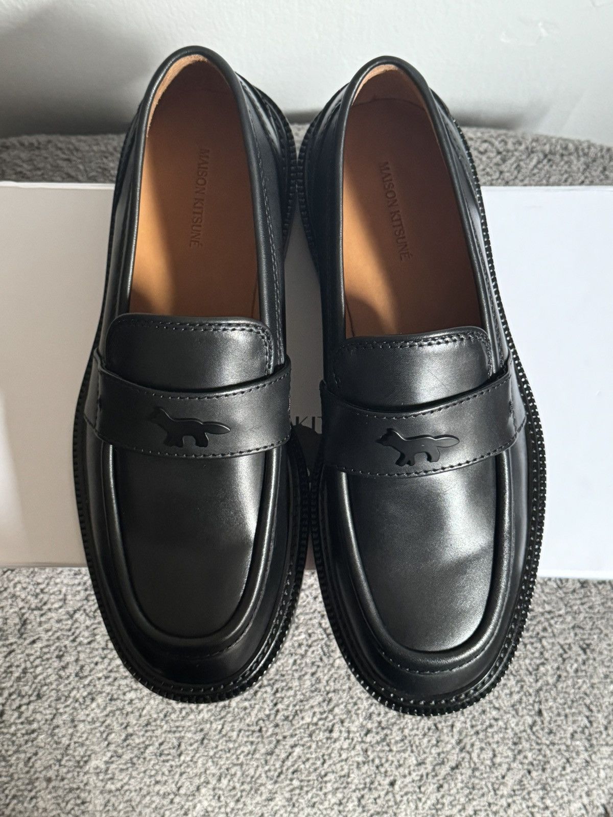 Maison Kitsune Maison Kitsunè Leather Loafers Size US 10 / EU 43 - 3 Thumbnail