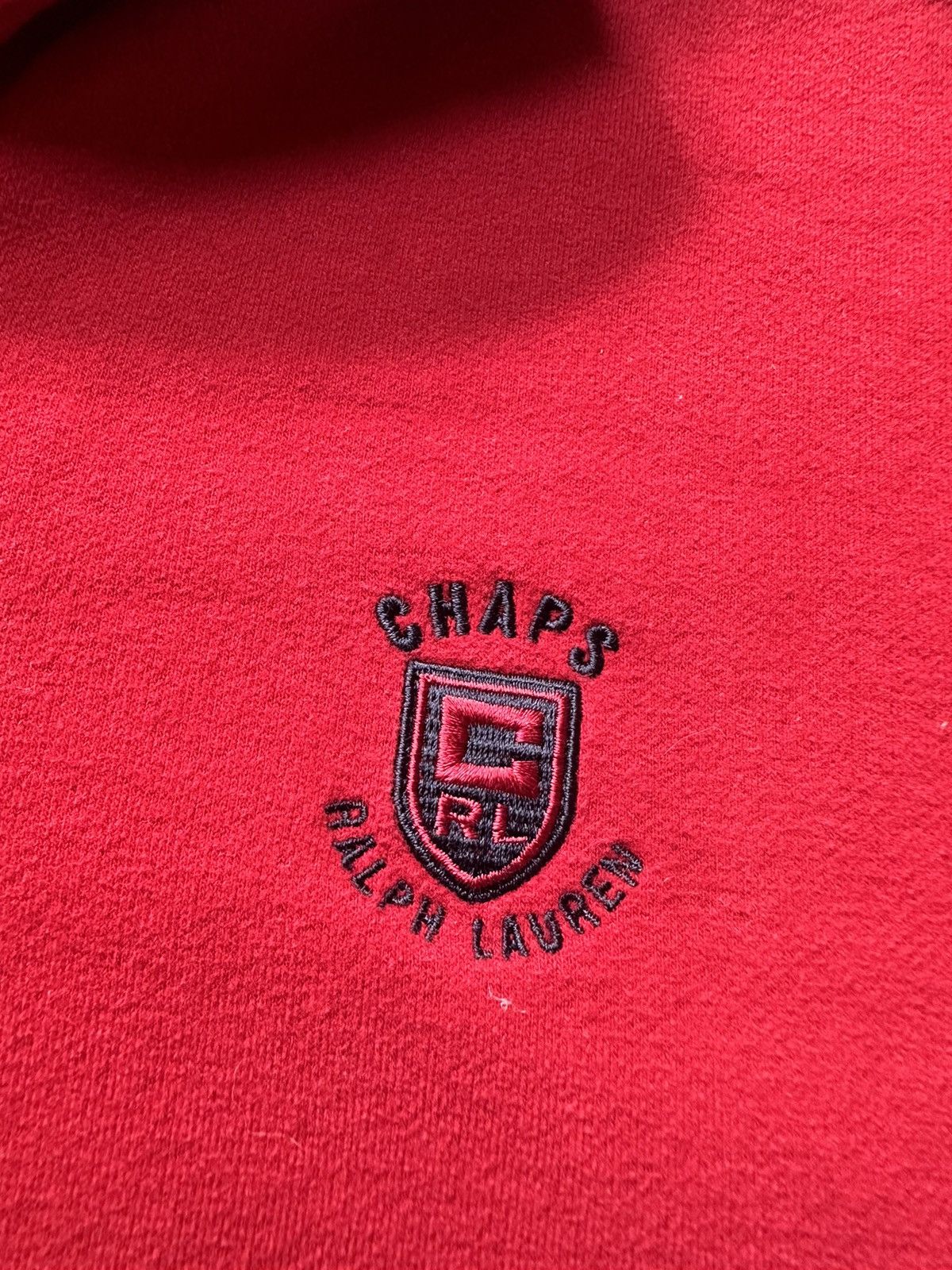 Chaps Ralph Lauren × Vintage Vintage Chaps Polo Ralph Lauren sweatshirt red size L logo Size US L / EU 52-54 / 3 - 4 Thumbnail