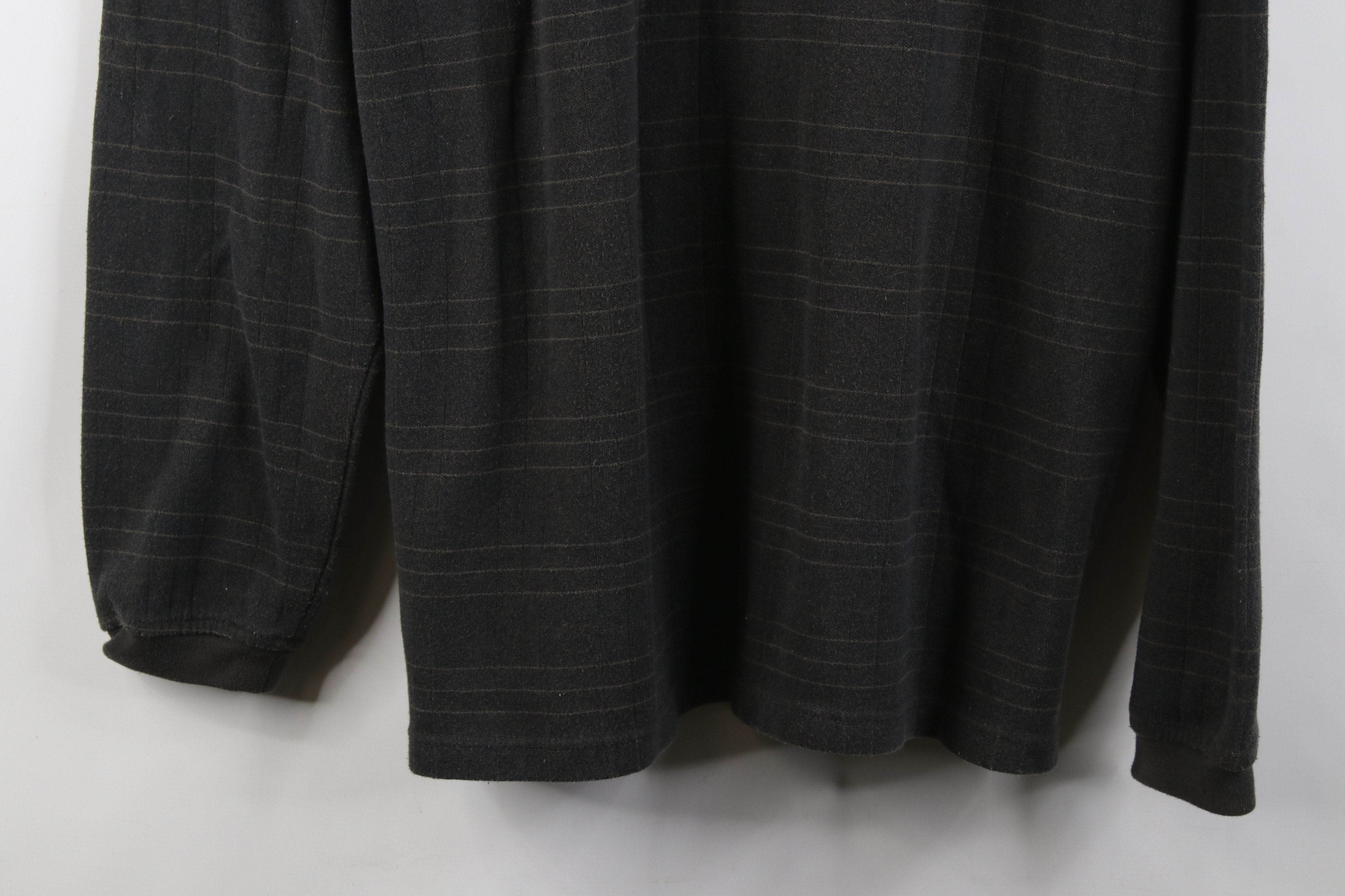 Vintage Vintage 90s Streetwear Long Sleeve Rugby Polo Shirt Plaid Size US XL / EU 56 / 4 - 3 Thumbnail