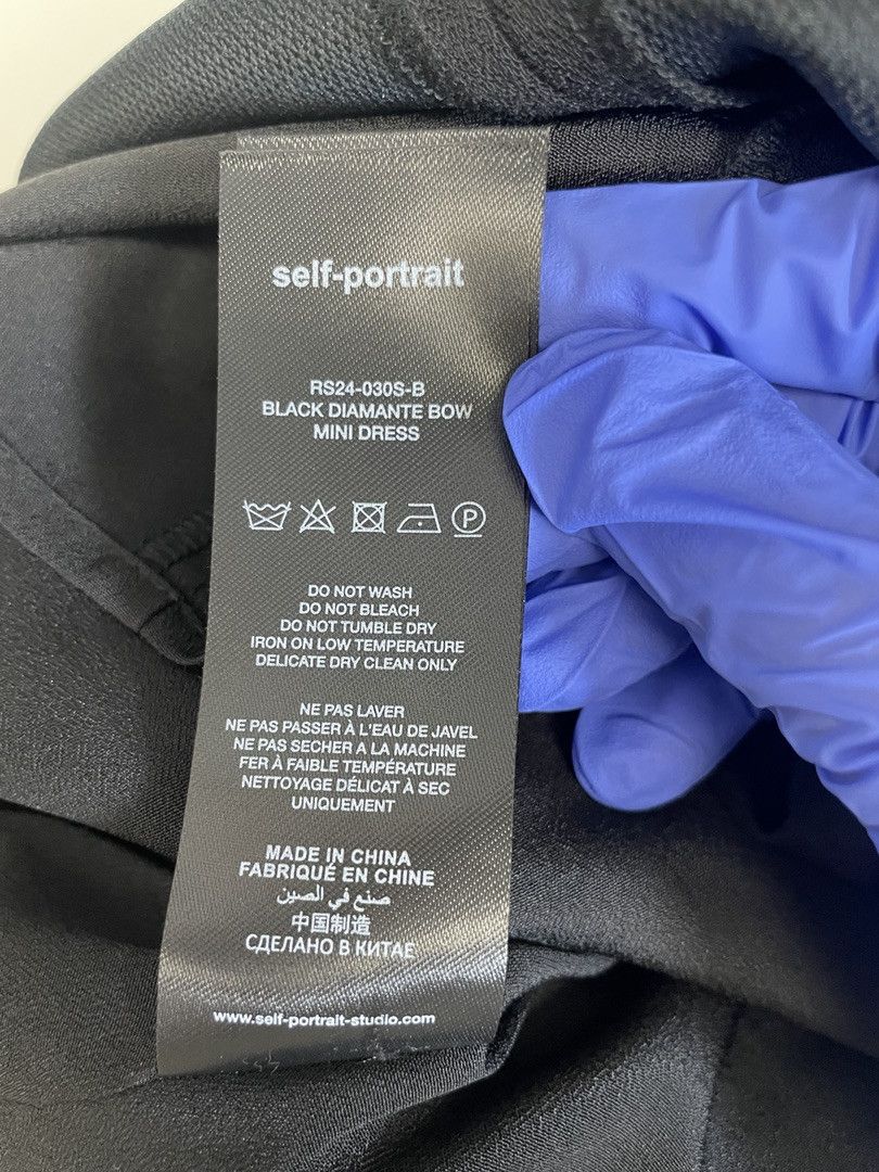Self-Portrait SELF PORTRAIT Bow-Detail Mini Dress Size S / US 4 / IT 40 - 17 Thumbnail