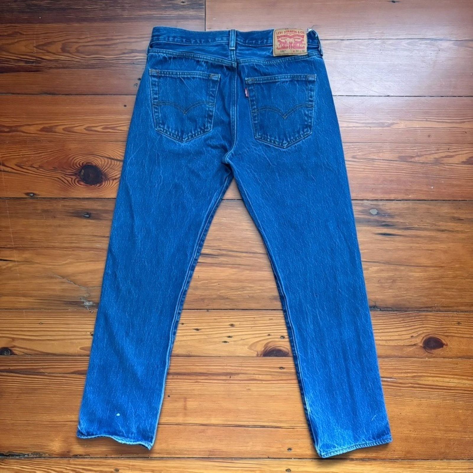 Levi's Levi’s 501 Jeans Men’s 32X29 (32X32 Tag) Straight Denim Size US 32 / EU 48 - 3 Thumbnail