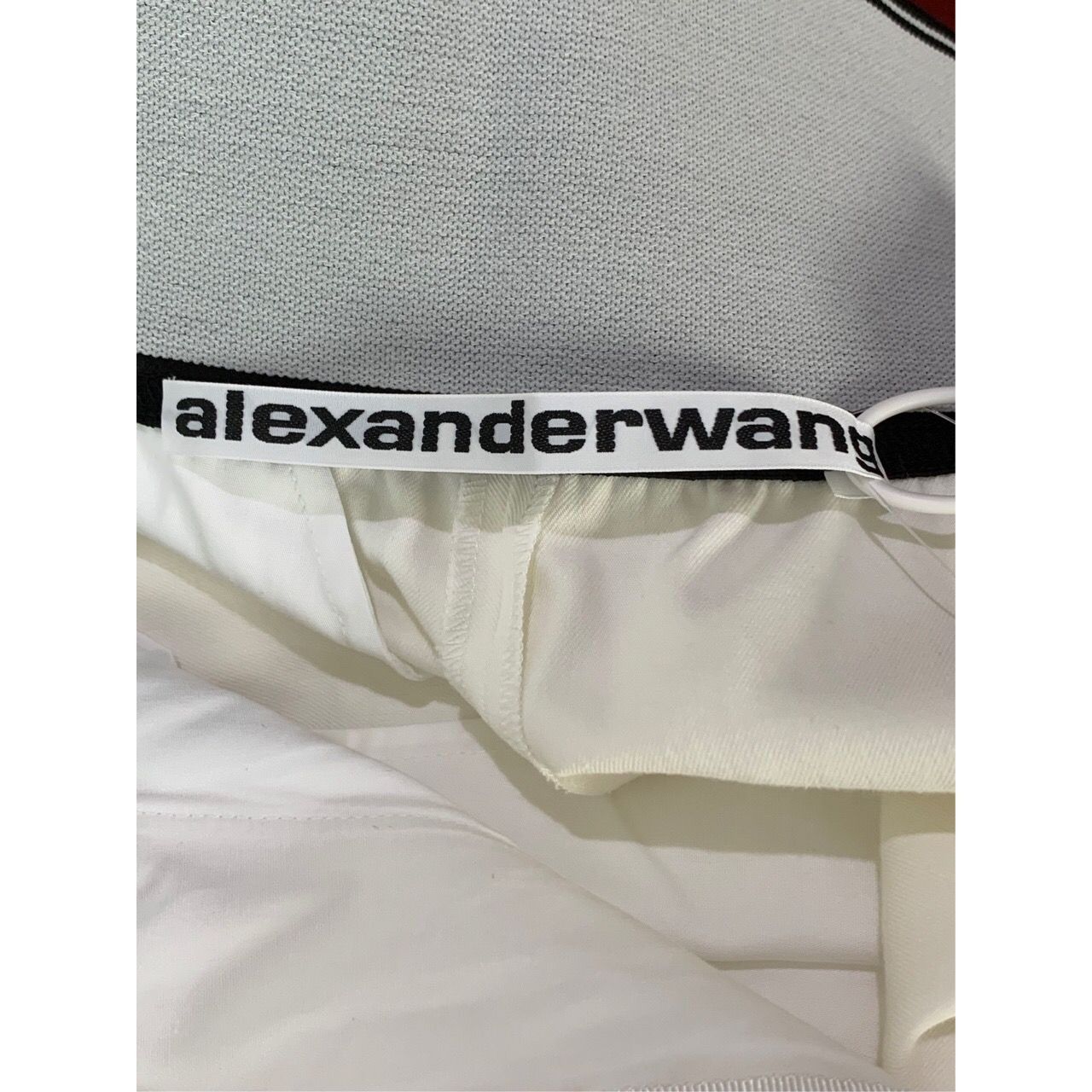Alexander Wang Alexander Wang High-Waisted White Stretch Tapered Pants Size Size 26" / US 2 / IT 38 - 2 Thumbnail