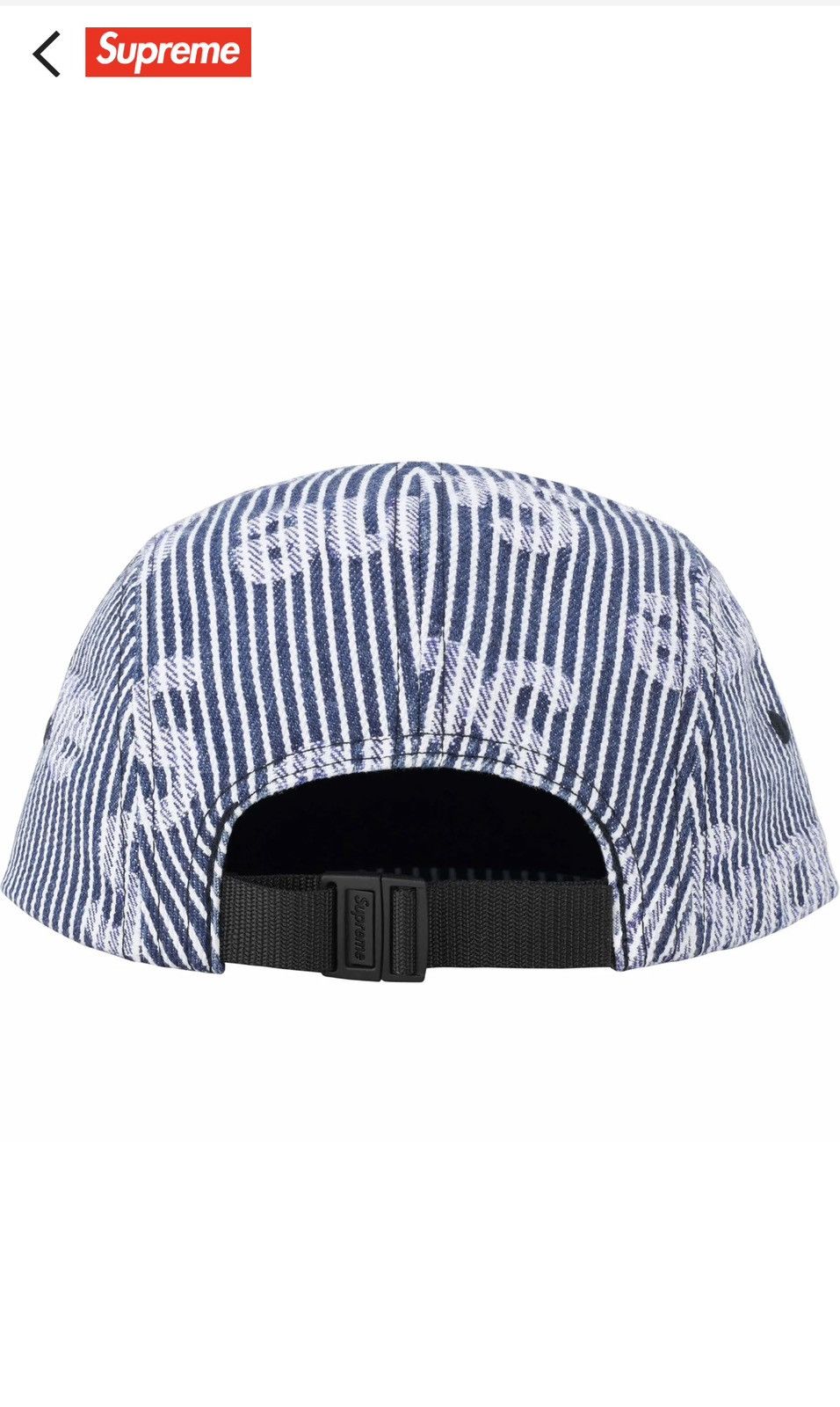 Supreme Supreme denim stripe camp cap Size ONE SIZE - 2 Thumbnail