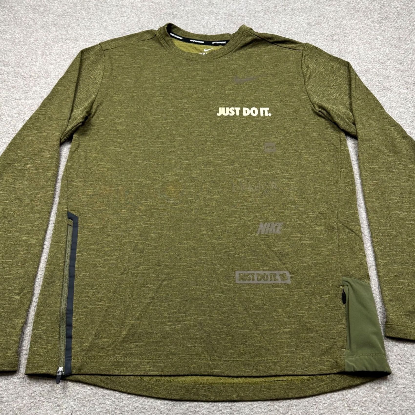 Nike Nike T Shirt Men's M Green Long Sleeve Lightweight Performance Breathable Size US M / EU 48-50 / 2 - 3 Thumbnail