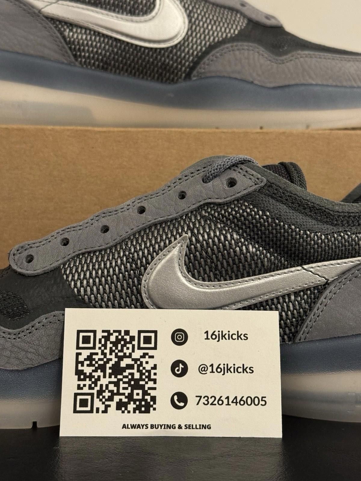 Nike NEW Nike SB PS8 Skate Shoes Cool Grey Metallic Size 9.5 Size US 9.5 / EU 42-43 - 2 Thumbnail