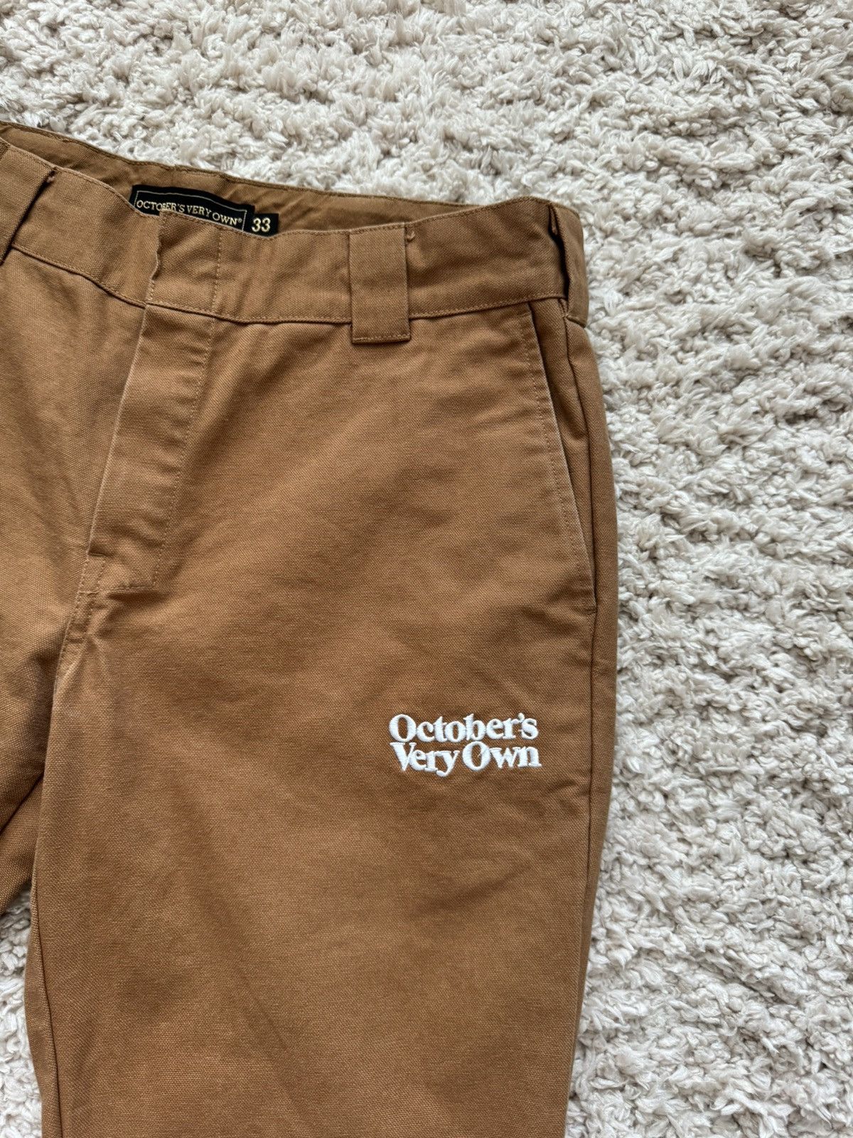 October's Very Own October’s Very Own (OVO)“Laugh Now Cry Later” Workwear Pants Size US 33 - 3 Thumbnail