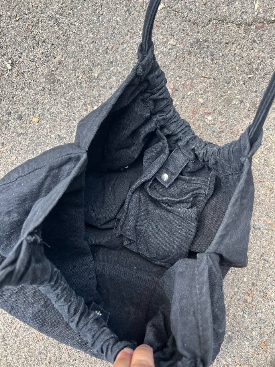 Designer × Japanese Brand × Vintage Opium Black Draw Top Bucket Light Hand Shoulder Bag Size ONE SIZE - 3 Thumbnail
