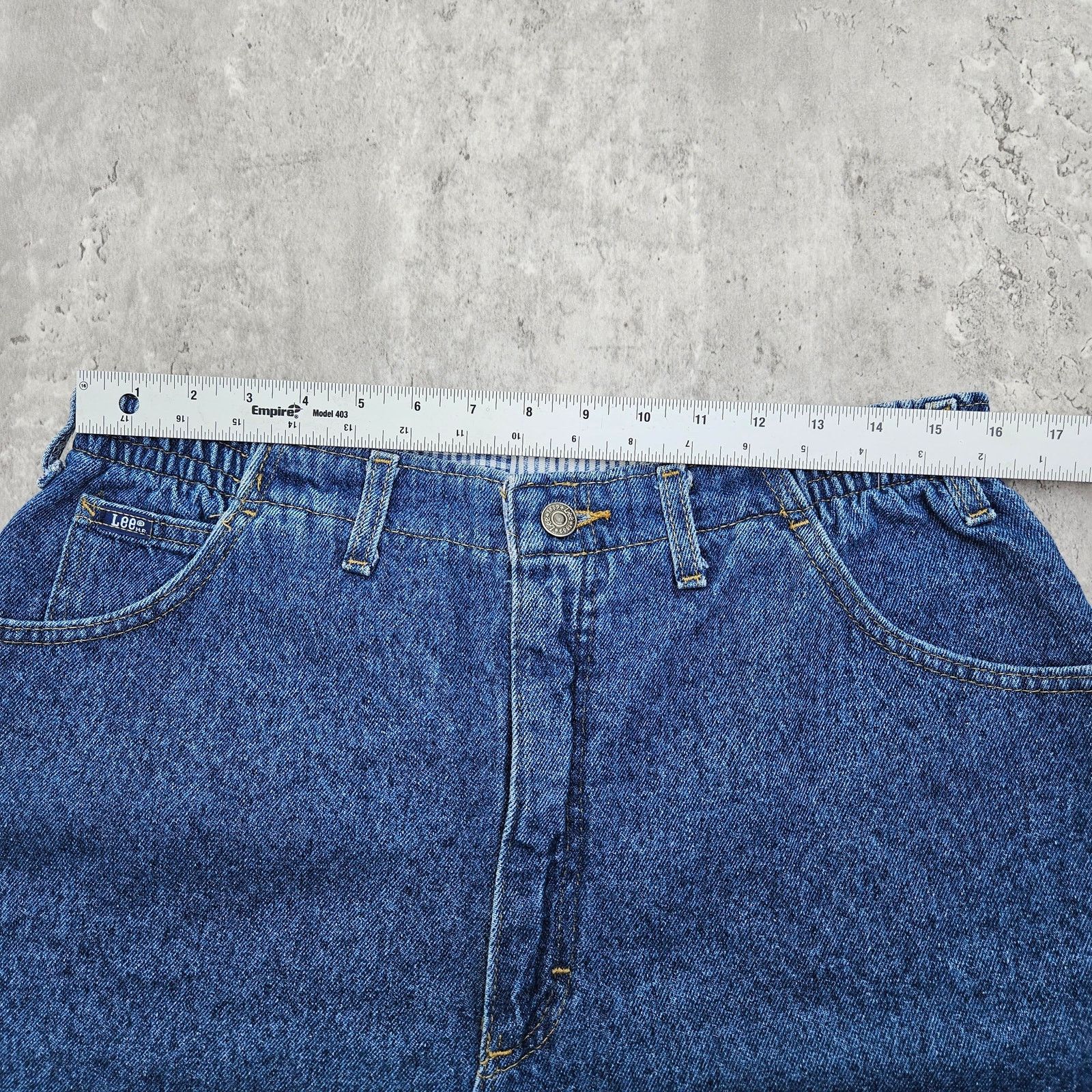 Lee Vintage High Rise Jorts Lee HR Women's Medium Jean Shorts Size 31" - 6 Thumbnail