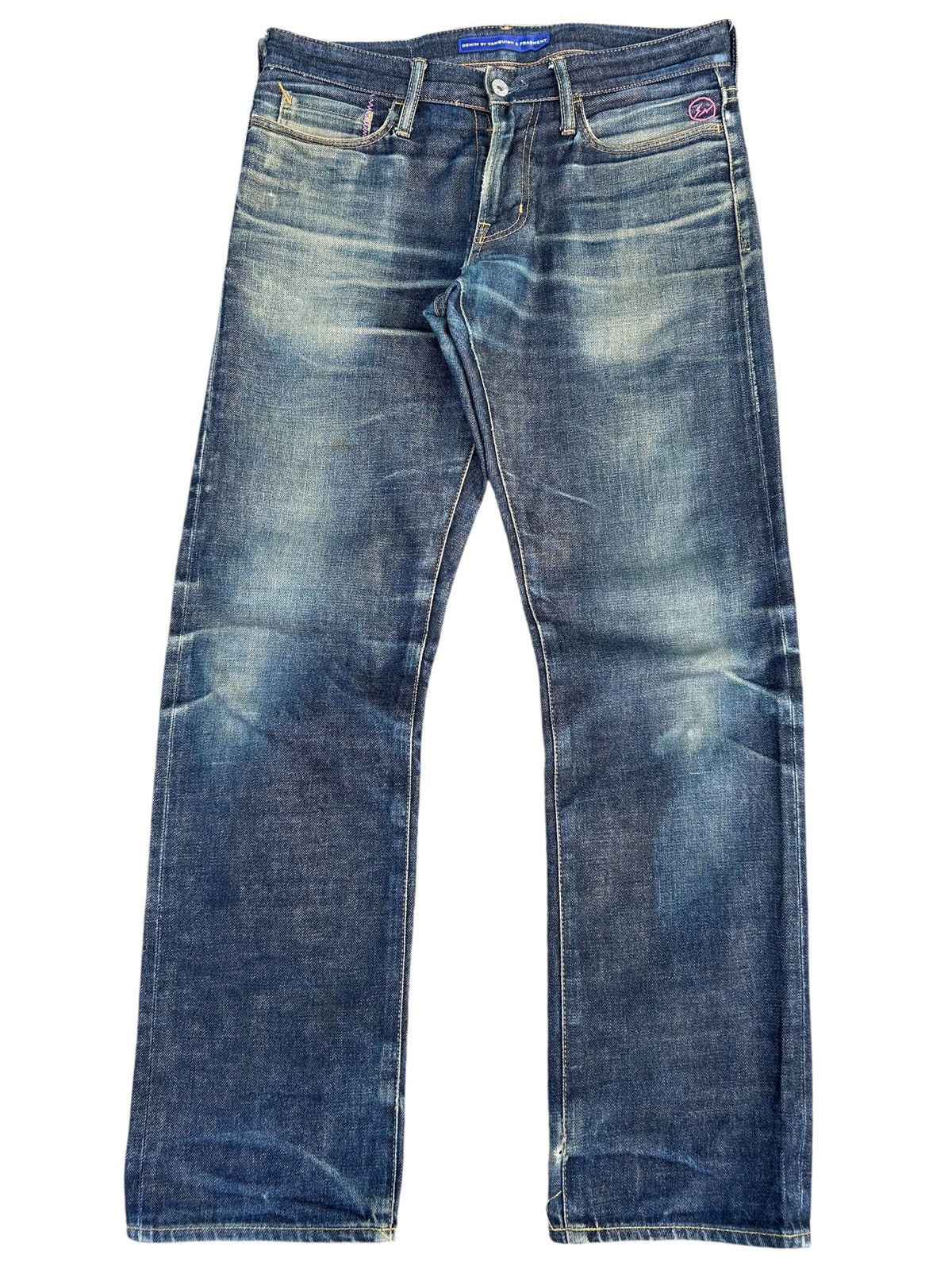【DENIM BY VANQUISH ＆ FRAGMENT】 Denim By Vanquish & Fragment - Patchwork Tapered Denim Jeans