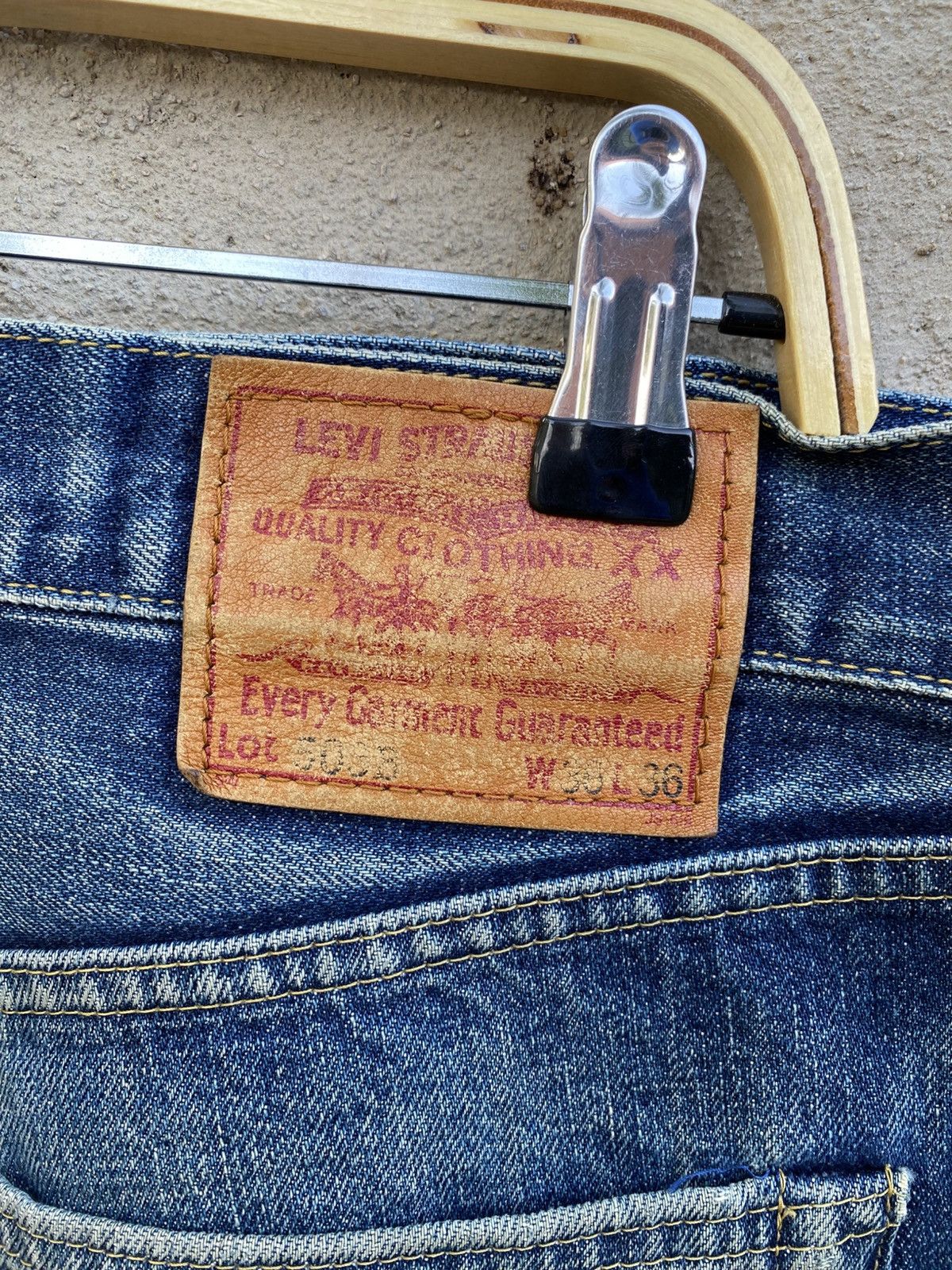 Levi's × Levi's Vintage Clothing × Vintage W36x26.5 vintage levi's 503B redline japan Size US 36 / EU 52 - 4 Thumbnail