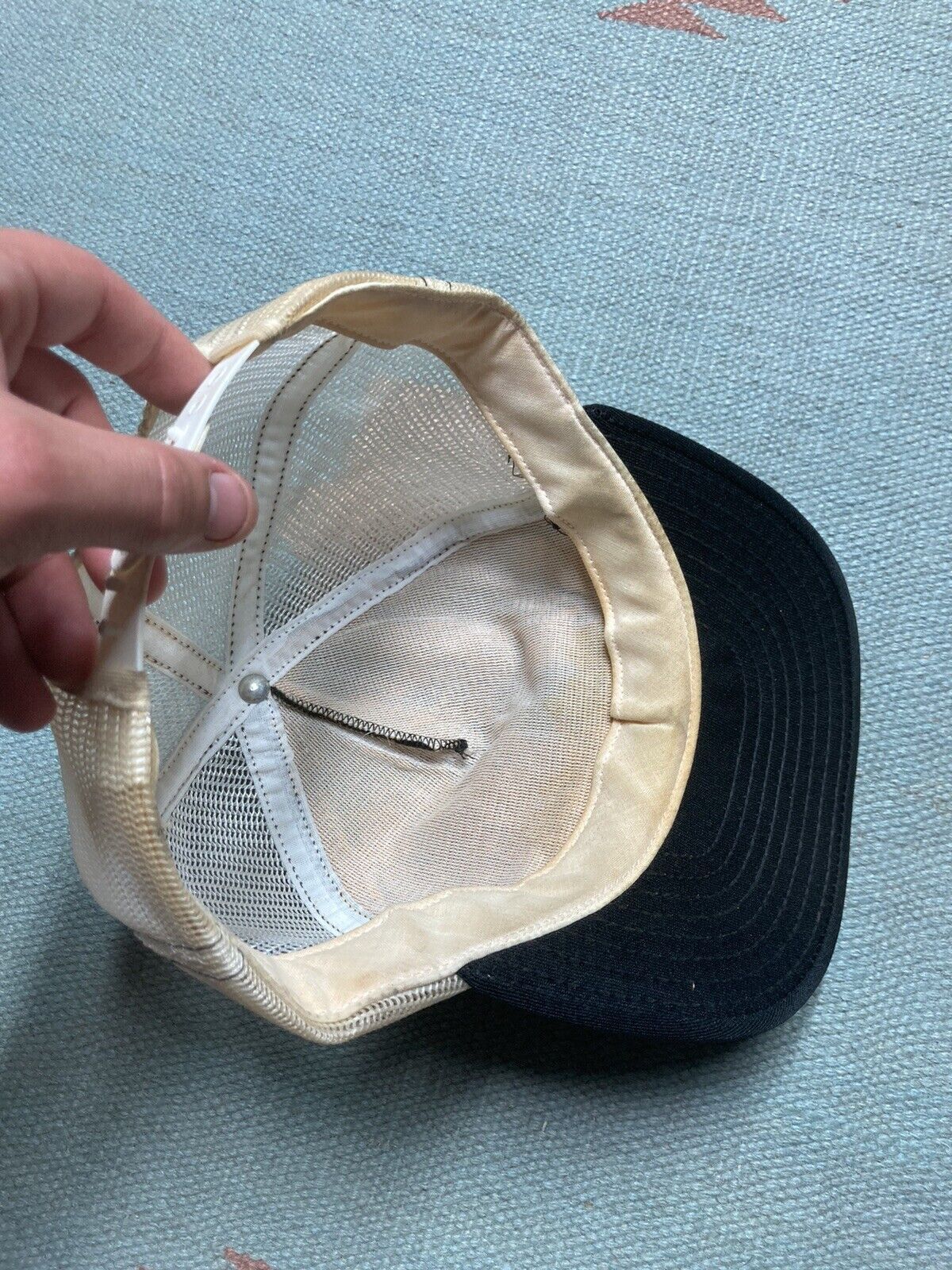 Vintage Vintage 80s trucker hat mesh Kittanning Pennsylvania black Size ONE SIZE - 6 Thumbnail