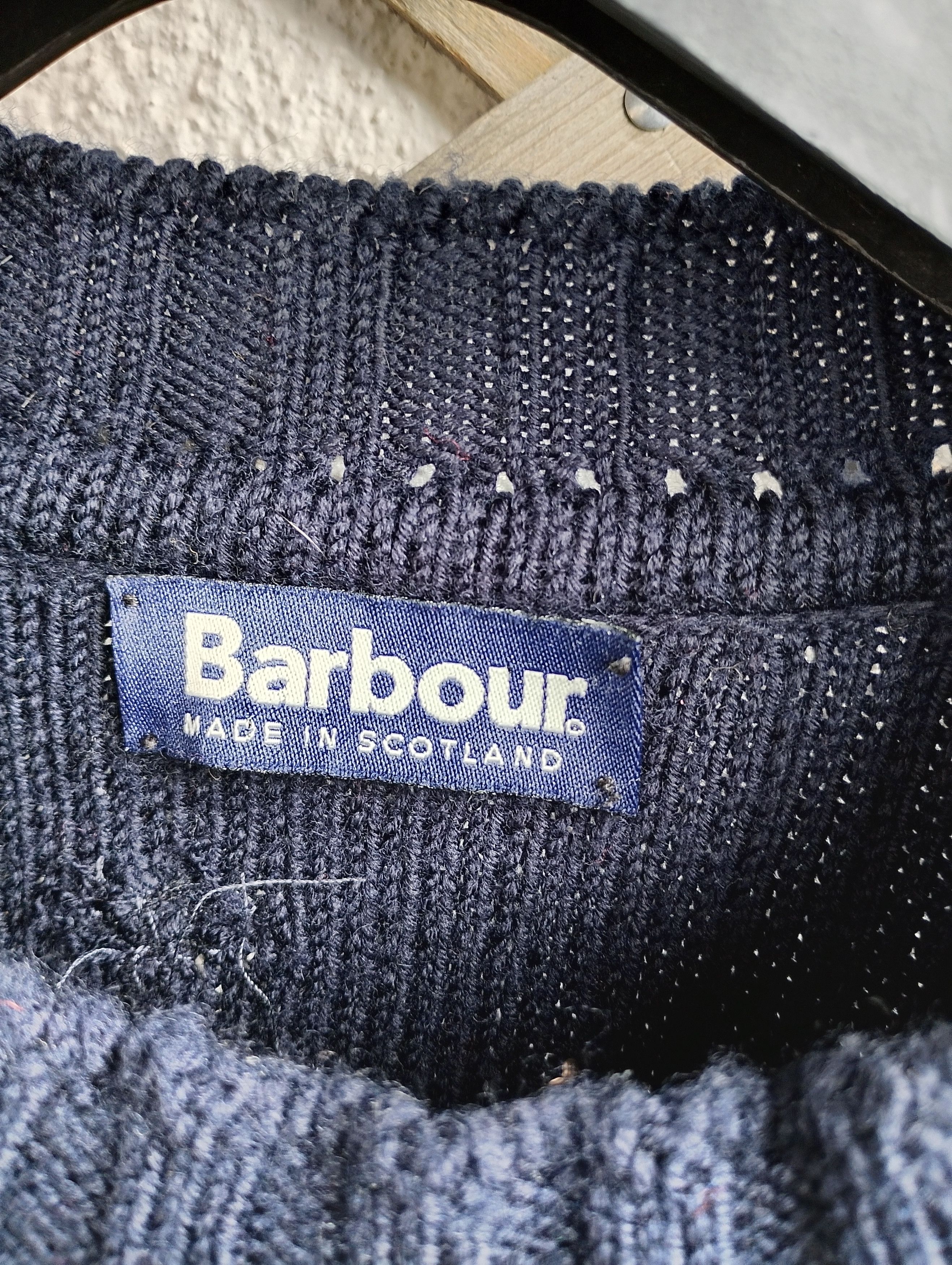 Barbour Barbour D1309 Boatman 5G Rib Crew Jumper Sweater Size US XL / EU 56 / 4 - 4 Thumbnail