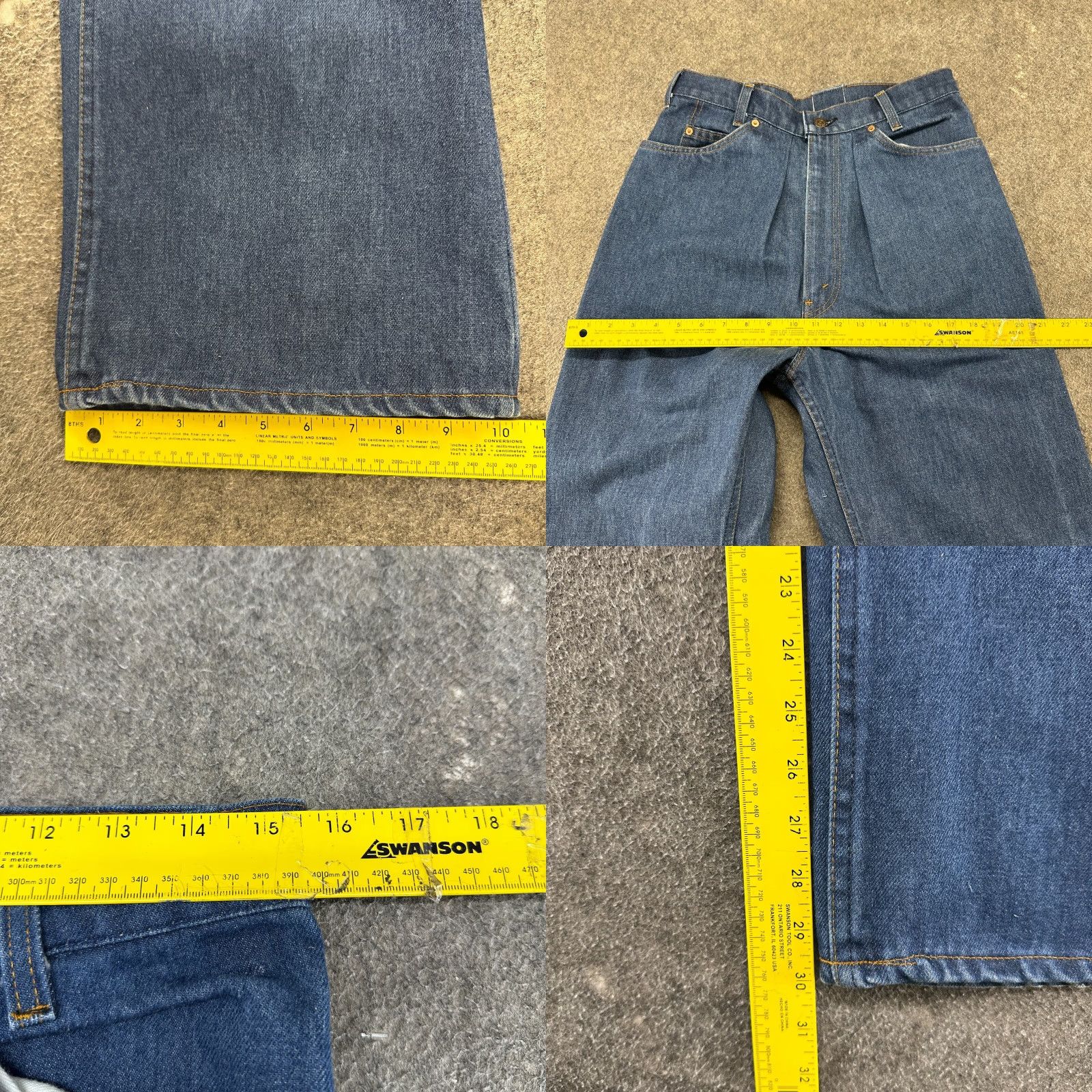 Levi's VINTAGE Levi's Jeans 31x30 Blue Carhartt - Levis Orange Tab 80s Workwear Relaxed Straight 5-Pocket Mens Size US 31 - 9 Thumbnail