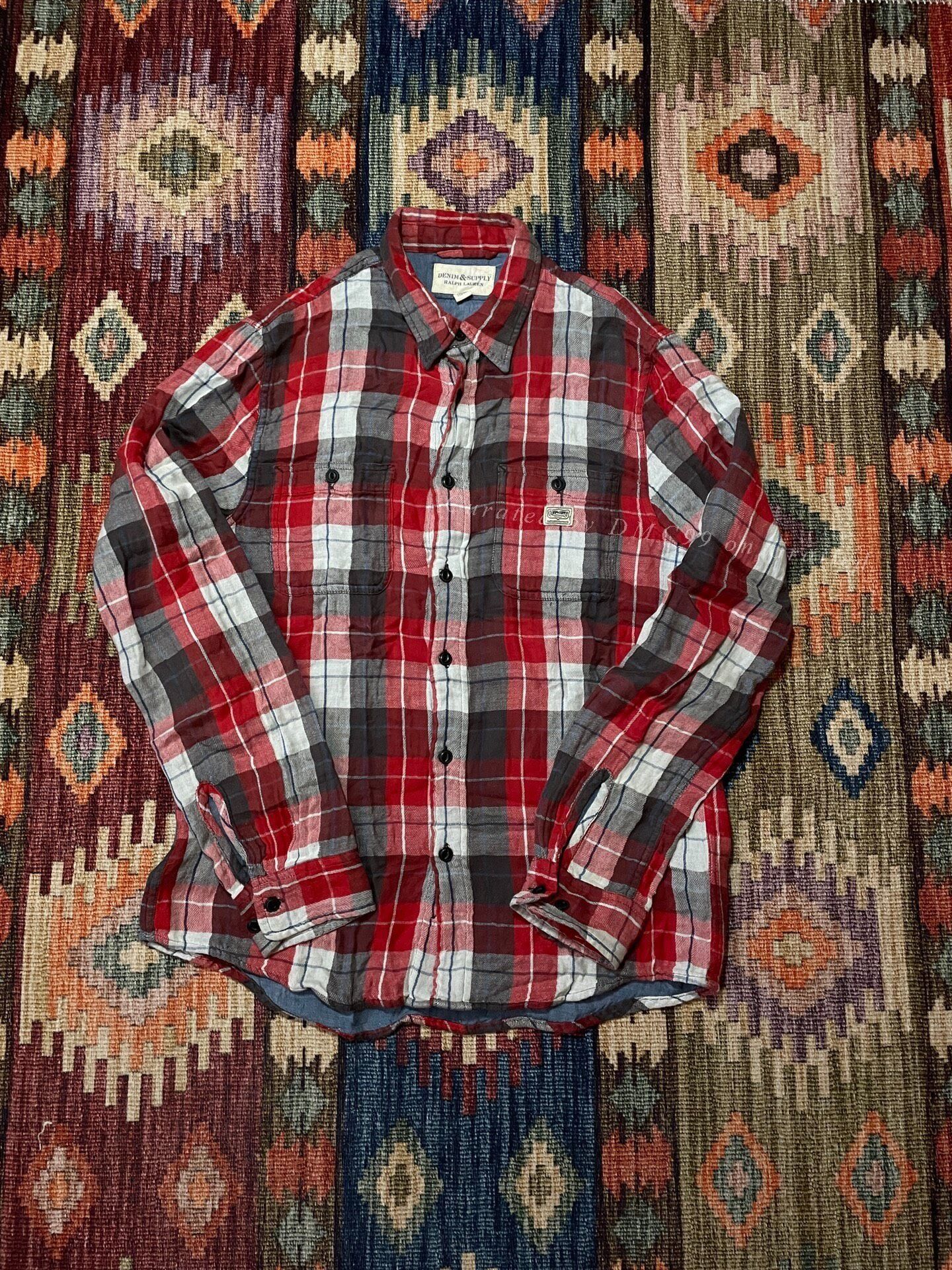 Denim & Supply Ralph Lauren Ralph Lauren Denim Supply Plaid Work Shirt Size US M / EU 48-50 / 2 - 1 Thumbnail