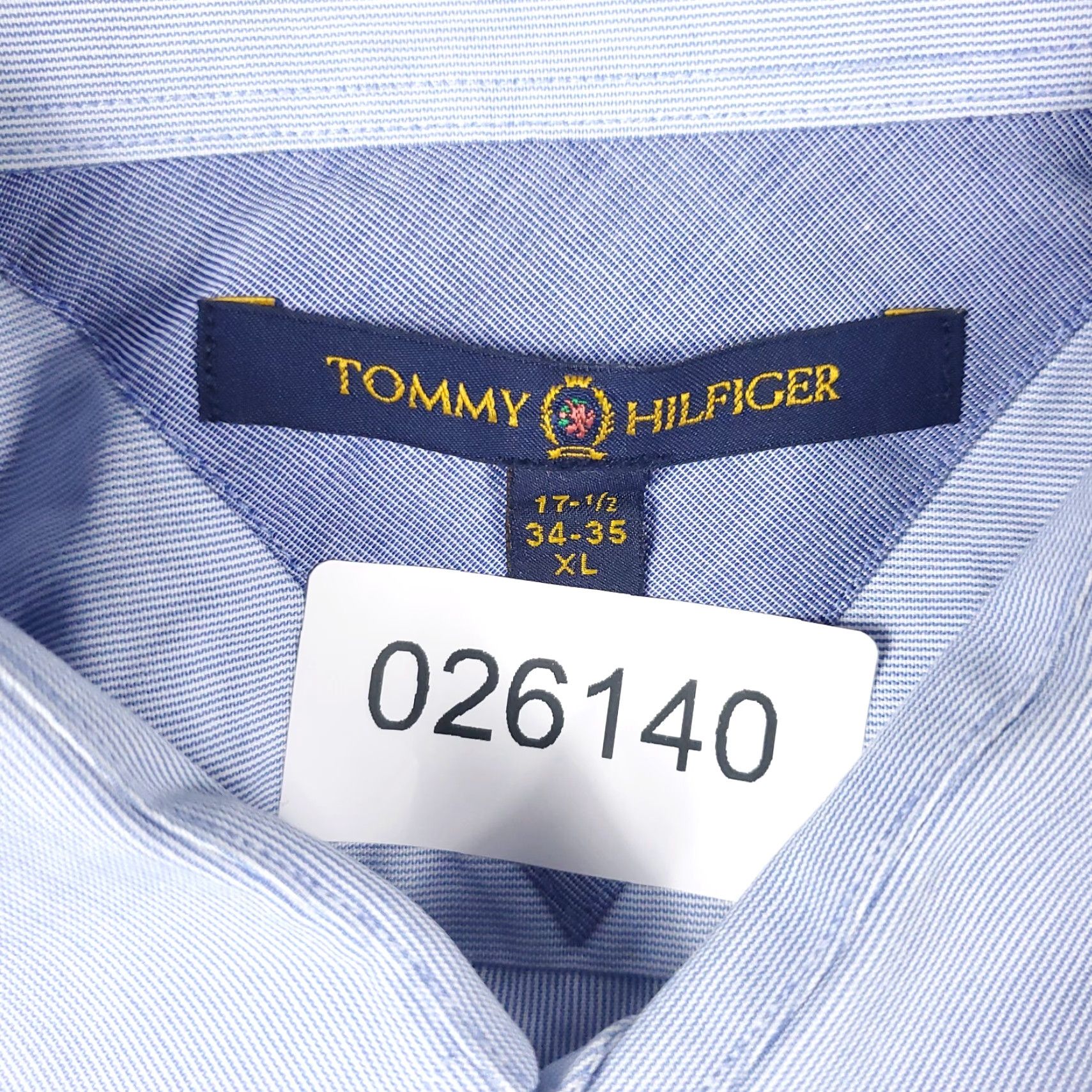 Tommy Hilfiger Tommy Hilfiger Shirt XL Blue Button-Up Long Sleeve Cotton Collared Classic Preppy Mens Size US XL / EU 56 / 4 - 8 Thumbnail
