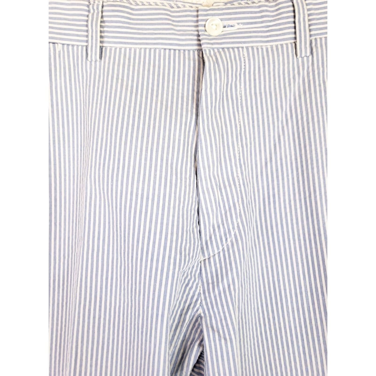 Polo Ralph Lauren Polo Ralph Lauren Seersucker Pants Blue & White Stretch Classoc Fit 36 Regular Men’s Chino 32 Inseam Flat Front Pockets Machine Washable Size US M / EU 48-50 / 2 - 4 Thumbnail