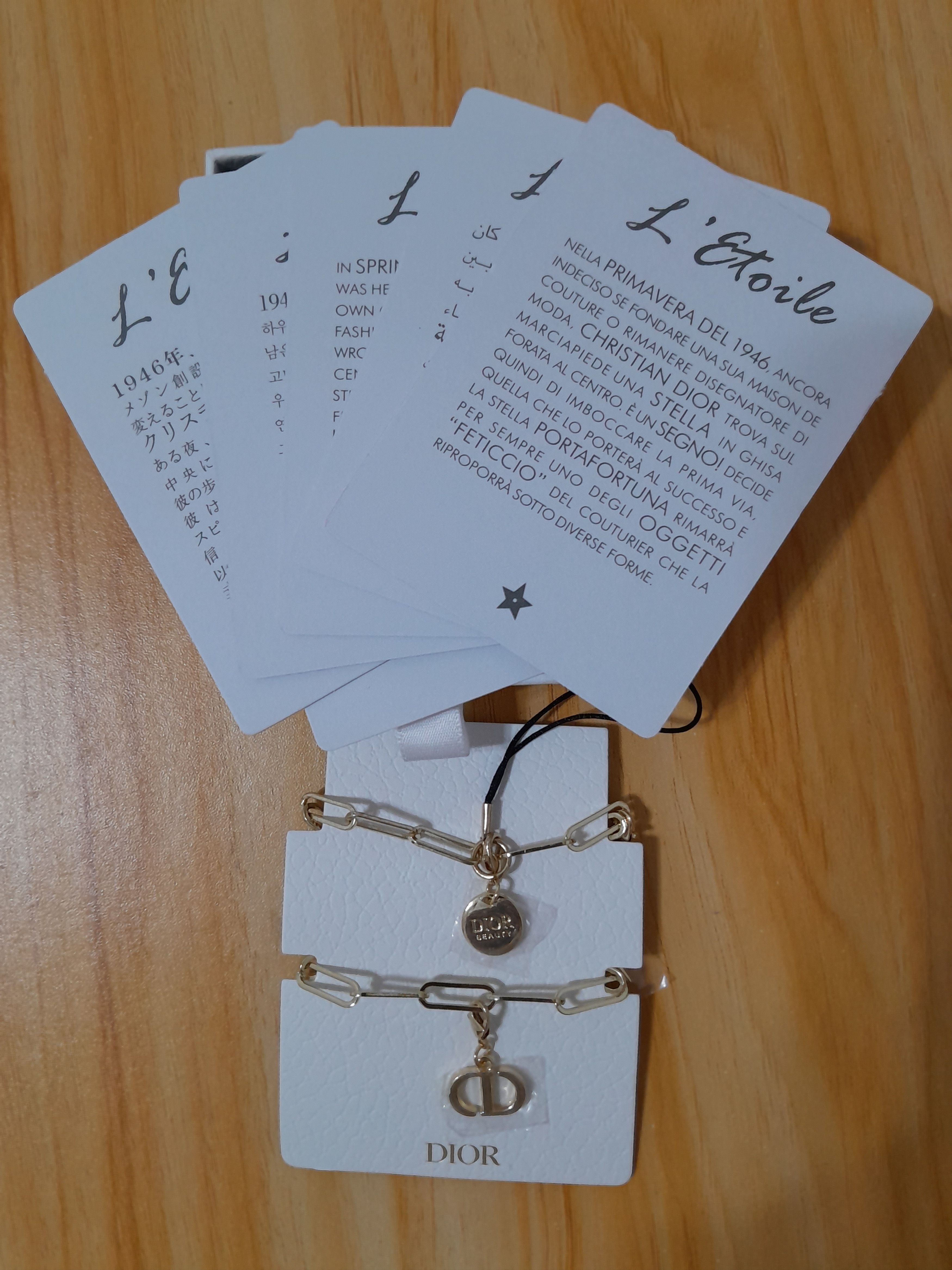 Dior Dior Crystal Member Welcome Gift Gold Phone Charm Size ONE SIZE - 4 Thumbnail