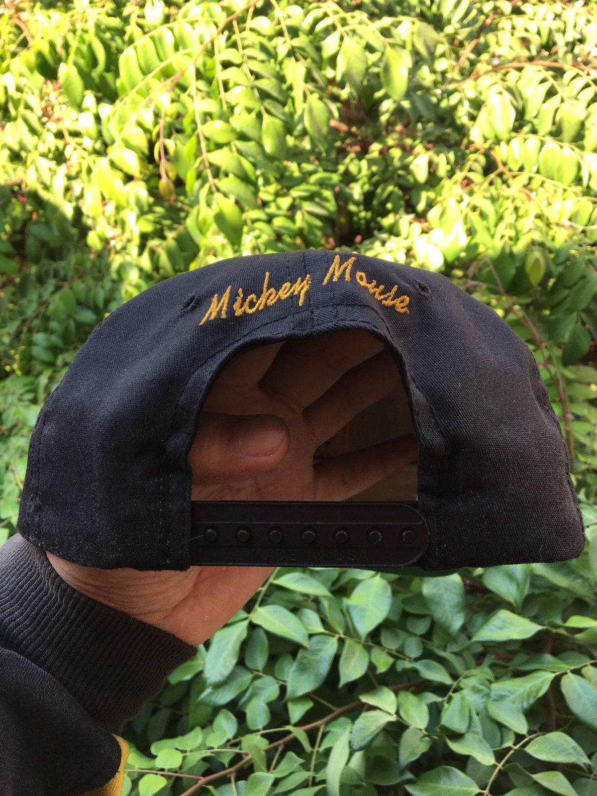 Mickey Mouse × Vintage VTG Mickey Mouse Hat Black Size ONE SIZE - 2 Thumbnail