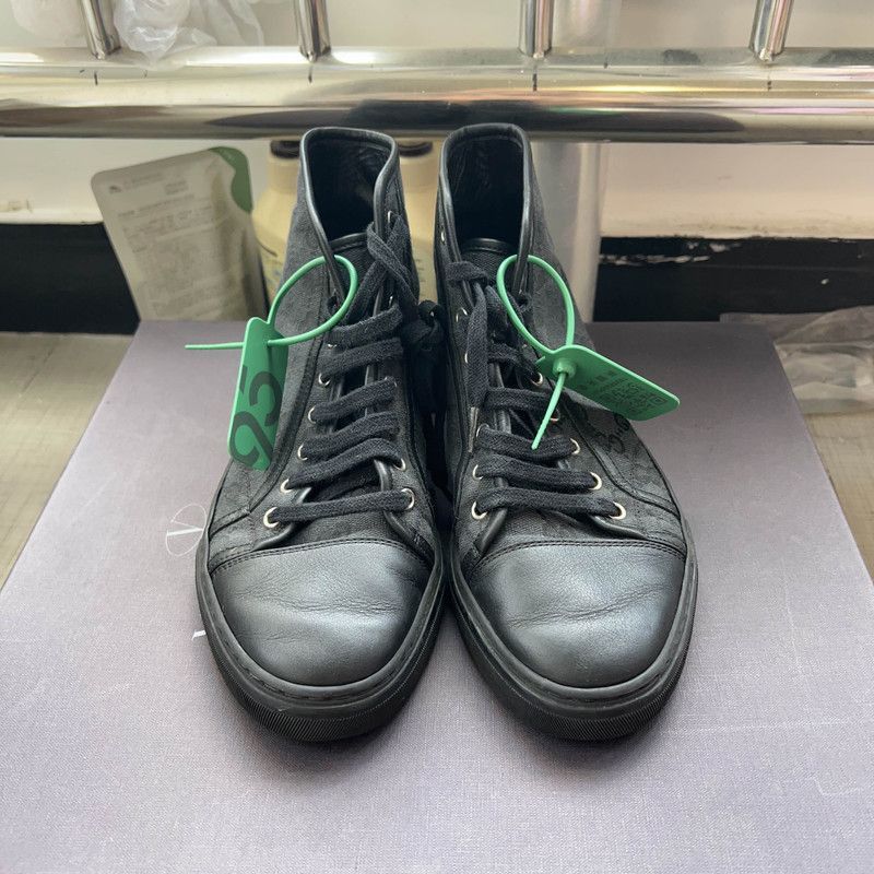 Gucci Gucci Retro GG Canvas High-Top Sneakers - Size US 8.5 / EU 41-42 - 2 Thumbnail
