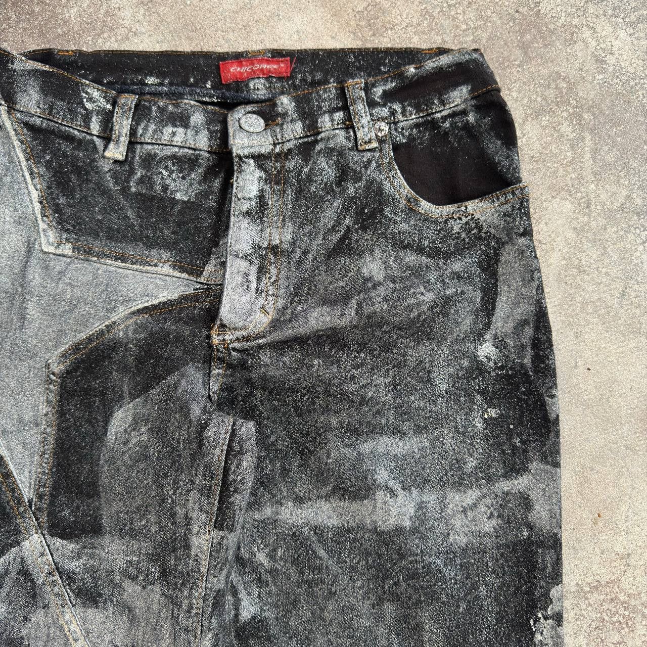 Hysteric Glamour Amazing Vintage Washed/Faded Flared Jeans Size 25" / US 0 / IT 36 - 5 Thumbnail