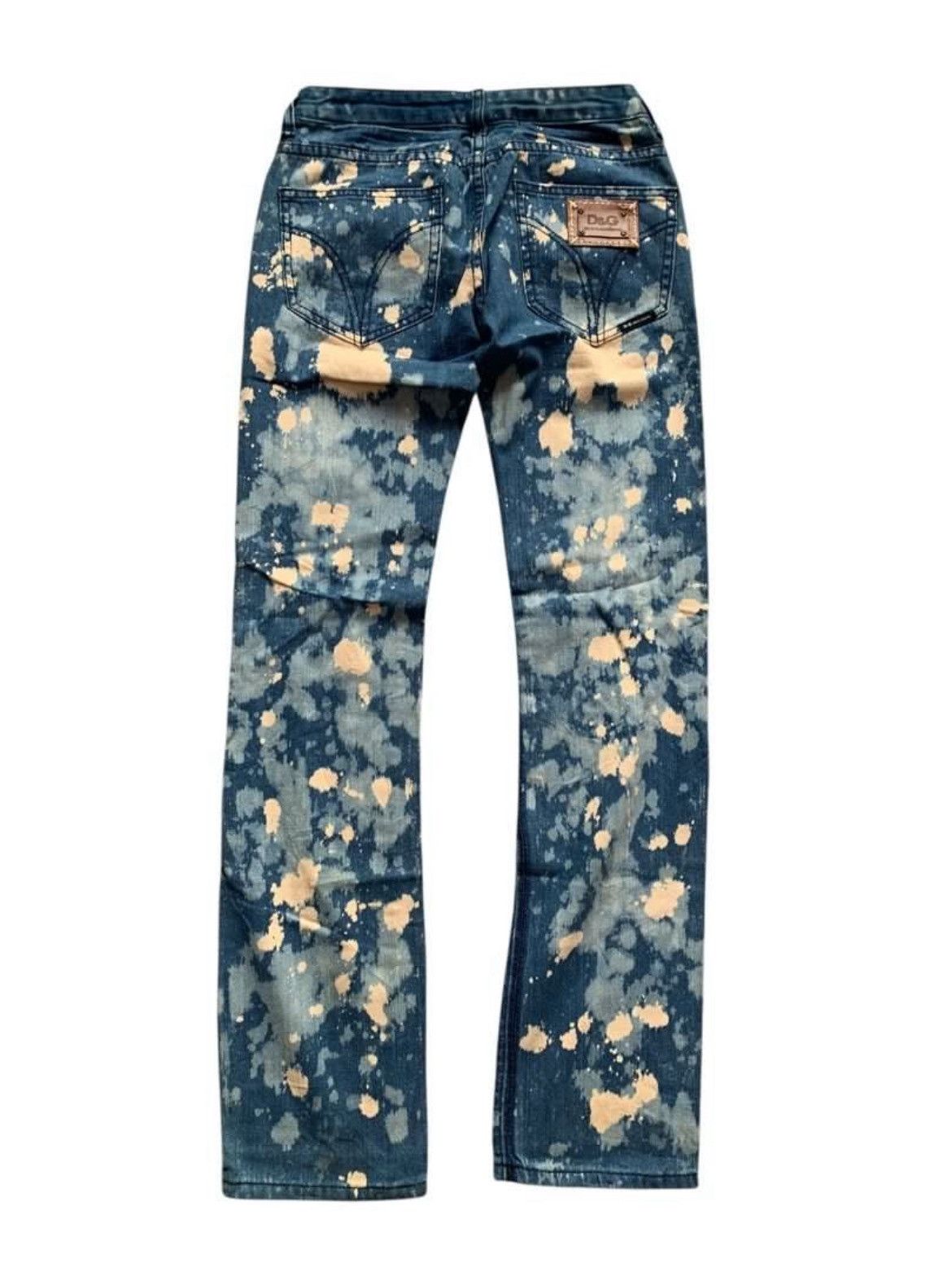 Dolce & Gabbana Distressed Dolce & Gabbana Abstract Bleached Denim Size US 29 - 3 Thumbnail