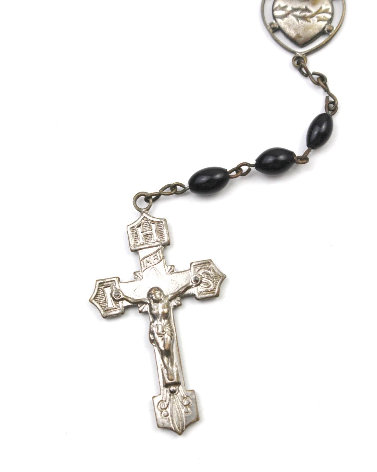 Vintage 2000S JAPANESE MADE CATHOLIC ROSARY BEADS CRUCIFIX NECKLACE Size ONE SIZE - 7 Thumbnail