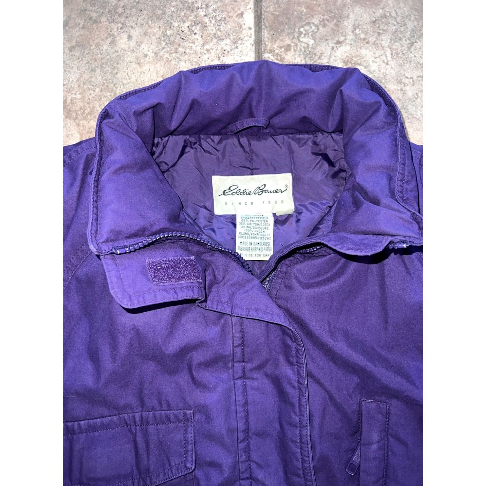Eddie Bauer VINTAGE Eddie Bauer Snowline Down Jacket Parka Coat Purple Medium Womens Jacket Size M / US 6-8 / IT 42-44 - 2 Thumbnail