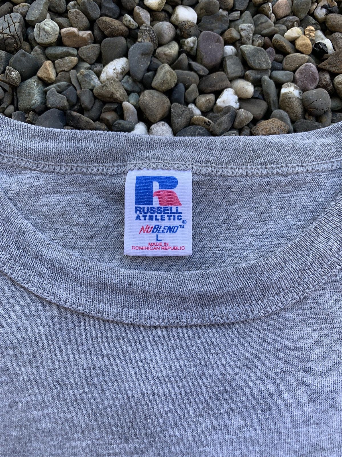 Russell Athletic × Vintage VTG 1990’s Russell Athletic Drug Free Weightlifting T-Shirt Size US L / EU 52-54 / 3 - 9 Thumbnail