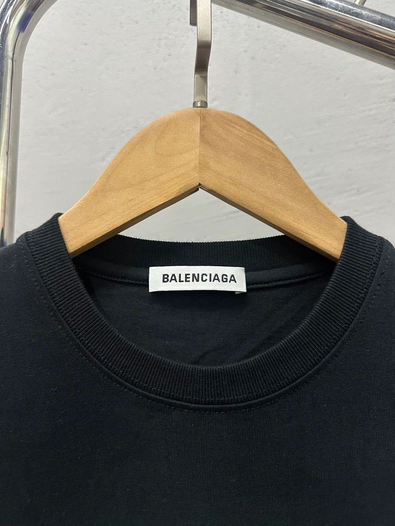 Balenciaga Balenciaga Green band short sleeve black model Size US L / EU 52-54 / 3 - 3 Thumbnail