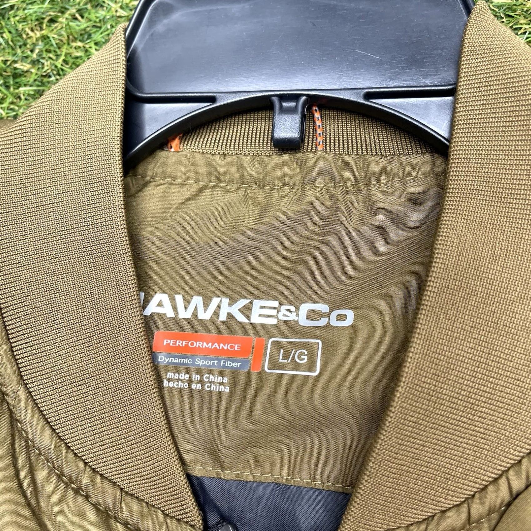 Vintage Hawke & Co Jacket Mens L Brown Quilted Zip Stand-Up Pocket Wind-Resistant Outdoor Hiking Mid-Length NWT Size US L / EU 52-54 / 3 - 5 Thumbnail