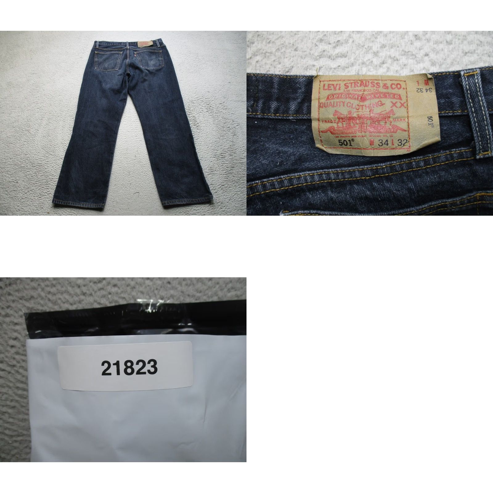Levi's VINTAGE Levi's 501xx Jeans Mens 34 Blue Denim Button Fly Straight Leg Size US 34 / EU 50 - 9 Thumbnail