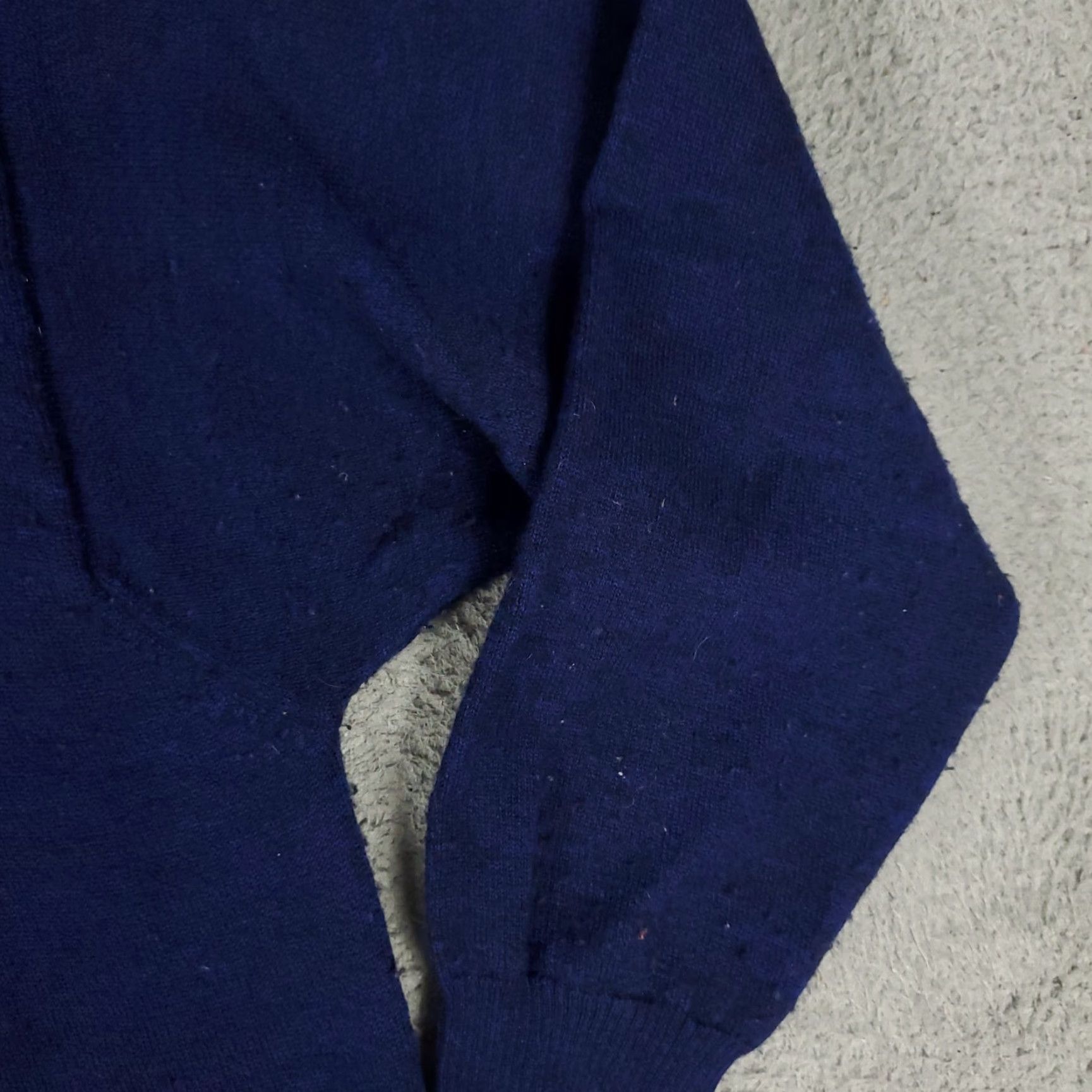 Benetton VINTAGE Benetton Sweater Mens XL Blue Wool Collared Pullover Sweatshirt Size US XL / EU 56 / 4 - 5 Thumbnail