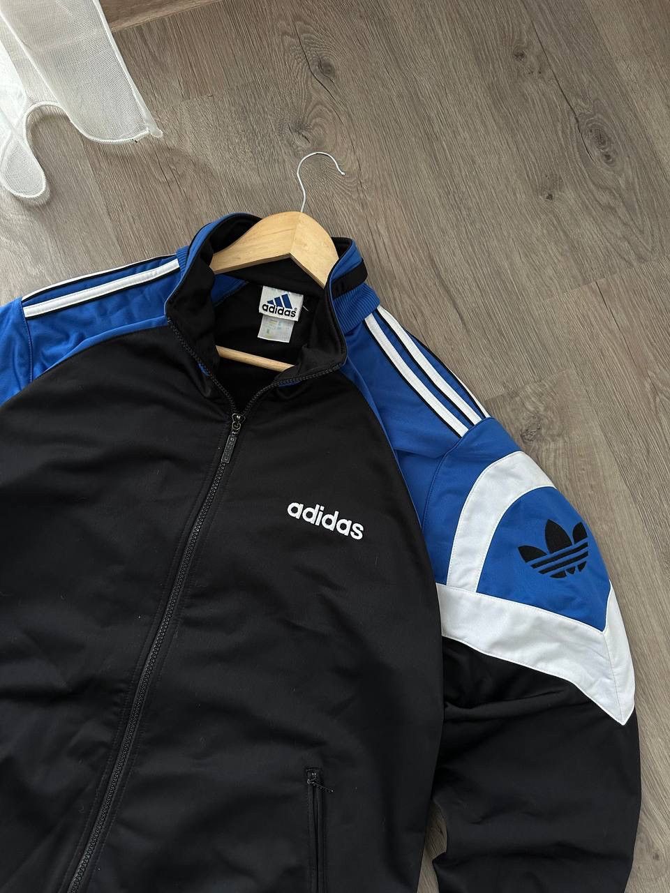 Adidas × Vintage Vintage Adidas Black Sportswear Zip Hoodie Size US L / EU 52-54 / 3 - 6 Thumbnail